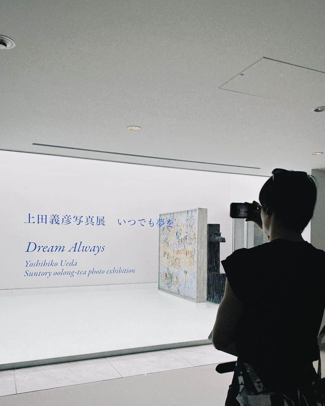 のインスタグラム：「上田義彦 写真展「いつでも夢を」 ——Dream Always  　　　　　　　  Yoshihiko Ueda ——  合間時間に駆け足で。 数々の写真にある時間の皺、 普段は意識してないけど、、 何かが無くなれば 寂しい音が トコロどころにあって、、、 凄く満たされたのに 僕は、 心がハラペコになれた時間でした  上田さんは8Bの鉛筆。  #上田義彦 #いつでも夢を #椿の庭」
