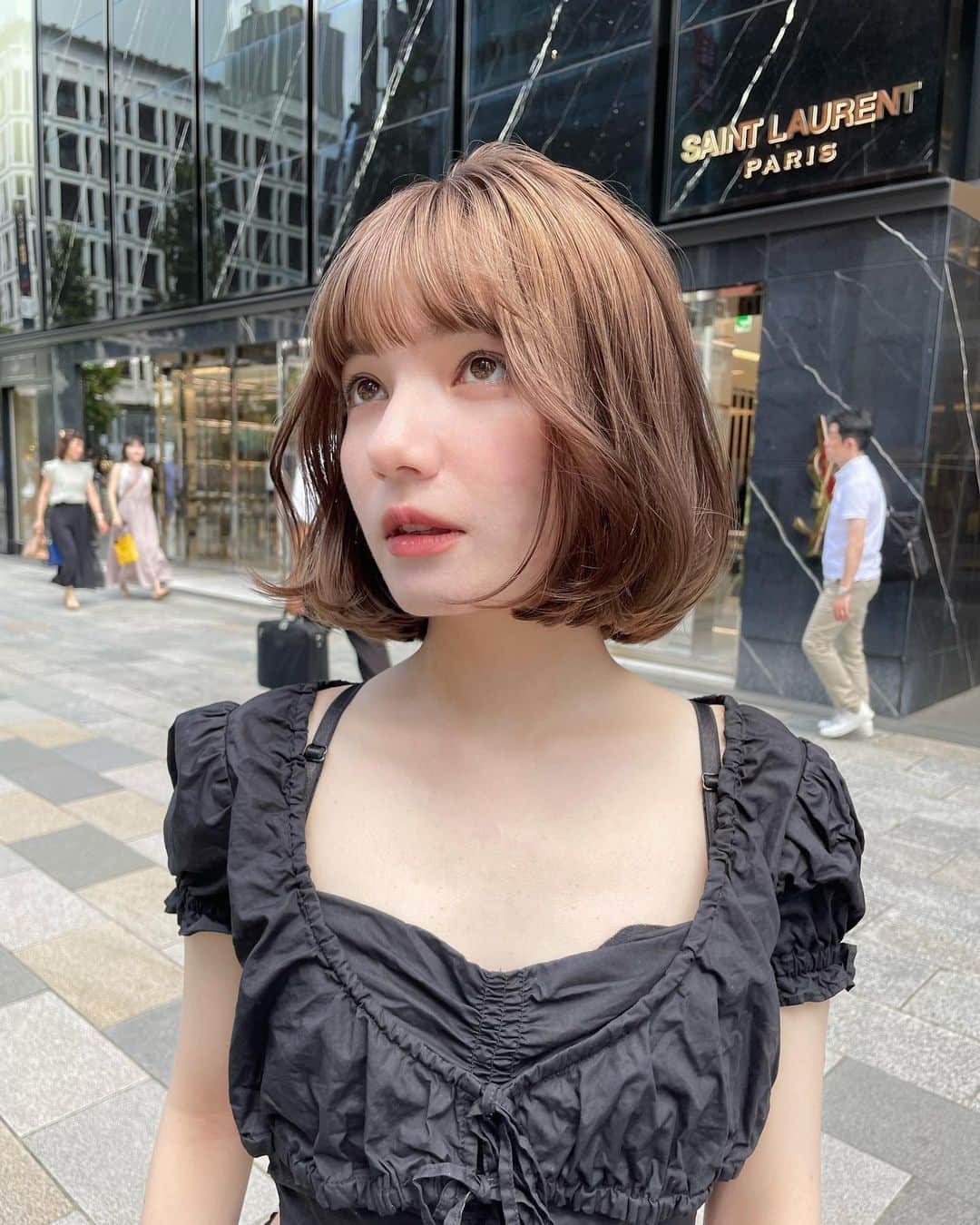 東海林クレア（くれたん）のインスタグラム：「イメチェンしたのだよ、お色味は完全にお任せしたの。とーっても可愛くてお気に入り🥹ありがとうございました🫣🤍」