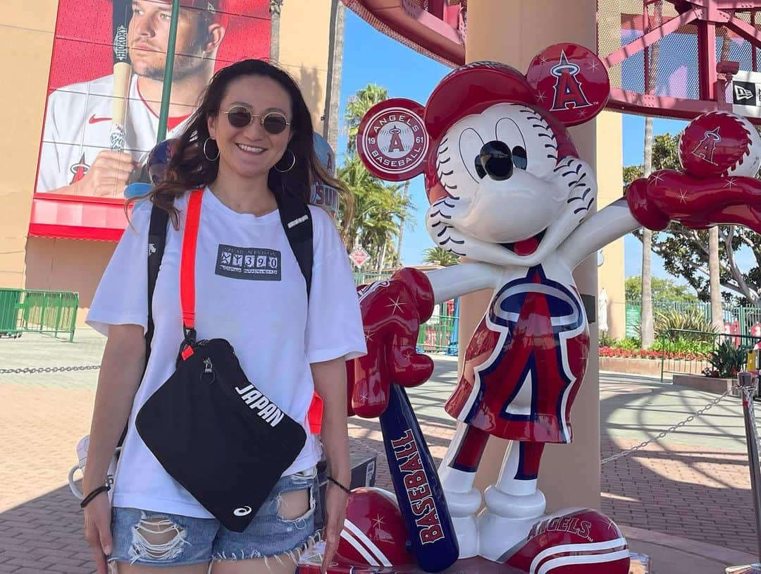 小野祐佳のインスタグラム：「⚾️🐭🏟️」