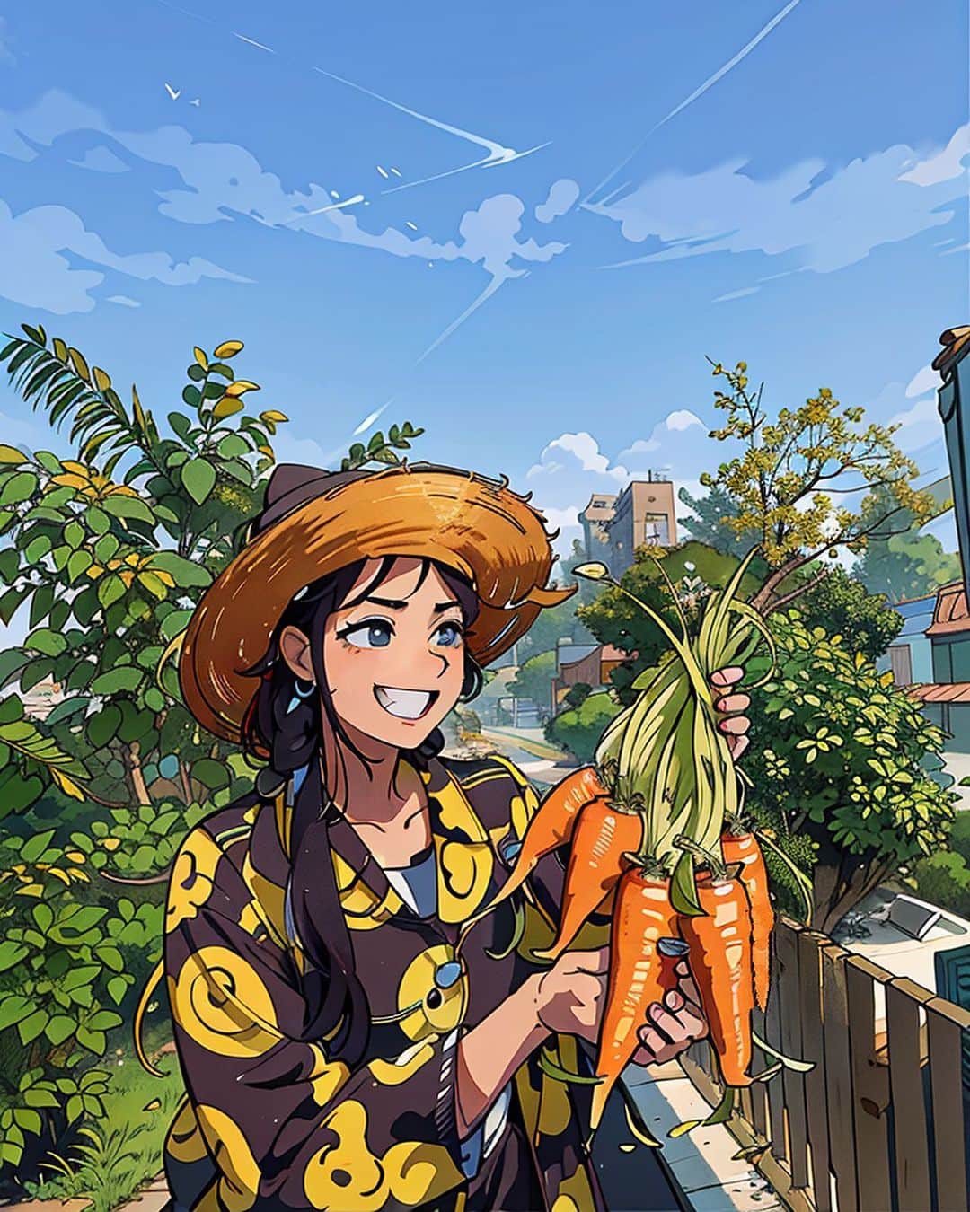 Amata Chittaseneeのインスタグラム：「🍋🥕🍉 Bangkok Sky Garden in AI animation 🍄 เมื่อสวนลอยฟ้าอยู่ในโลกการ์ตูน ขอบคุณความทันสมัยของโลกปัจจุบันที่ทำให้เราได้เห็นความสนุกบนดาดฟ้าราวกับเป็นแอนนิเมะอีกหนึ่งเรื่องที่น่าติดตาม 🌶️🍌🥦 #pearypieskygarden #loopsie app สนุกจังเลย 🌽 #ai #animation」