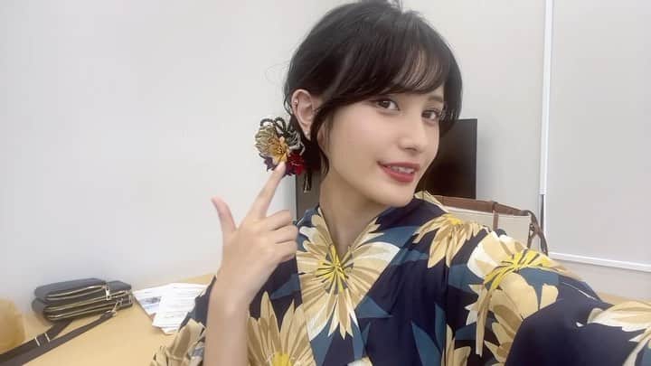 池谷実悠のインスタグラム：「浴衣👘  #テレ東 #アナウンサー」