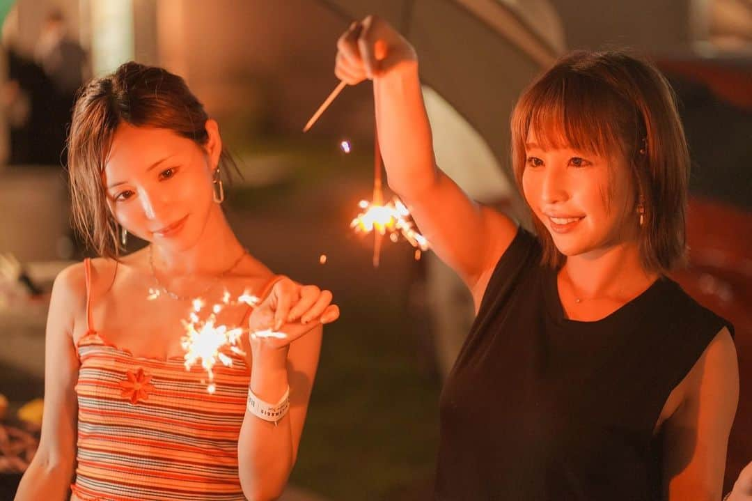 天使もえのインスタグラム：「夏の思い出🎇」