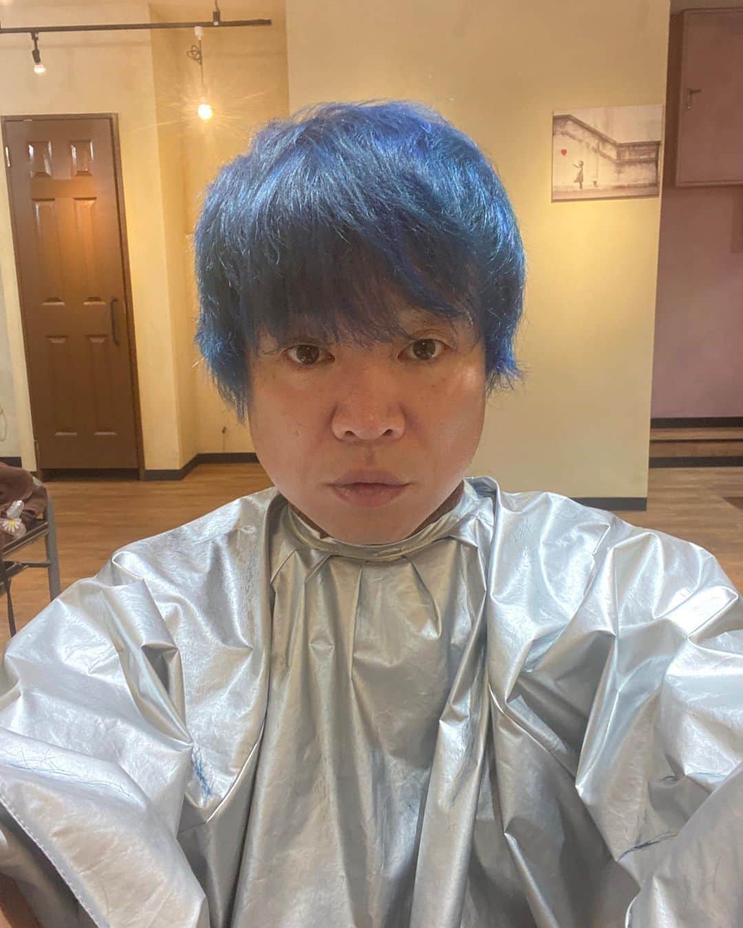 大溝清人さんのインスタグラム写真 - (大溝清人Instagram)「いつも最初は青髪  そして、時が経つと緑っぽく なる  そして、今日、新たに 進むべく 青髪に」8月17日 18時58分 - badboys_kiyoto93