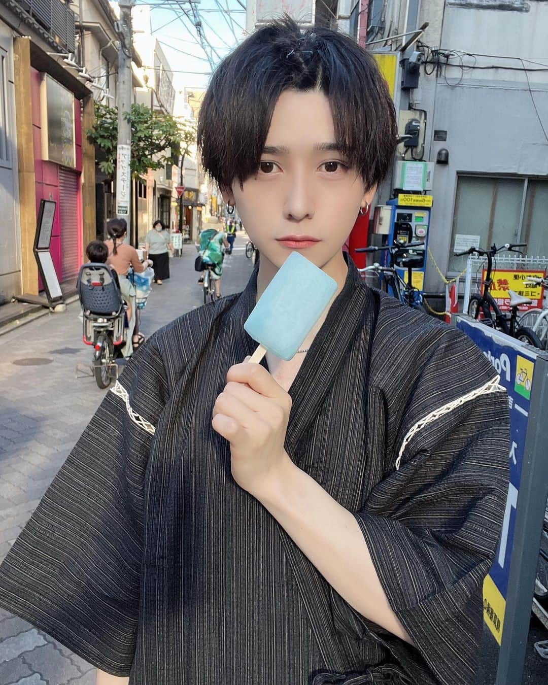 深谷柊のインスタグラム：「🍉🍨💦」
