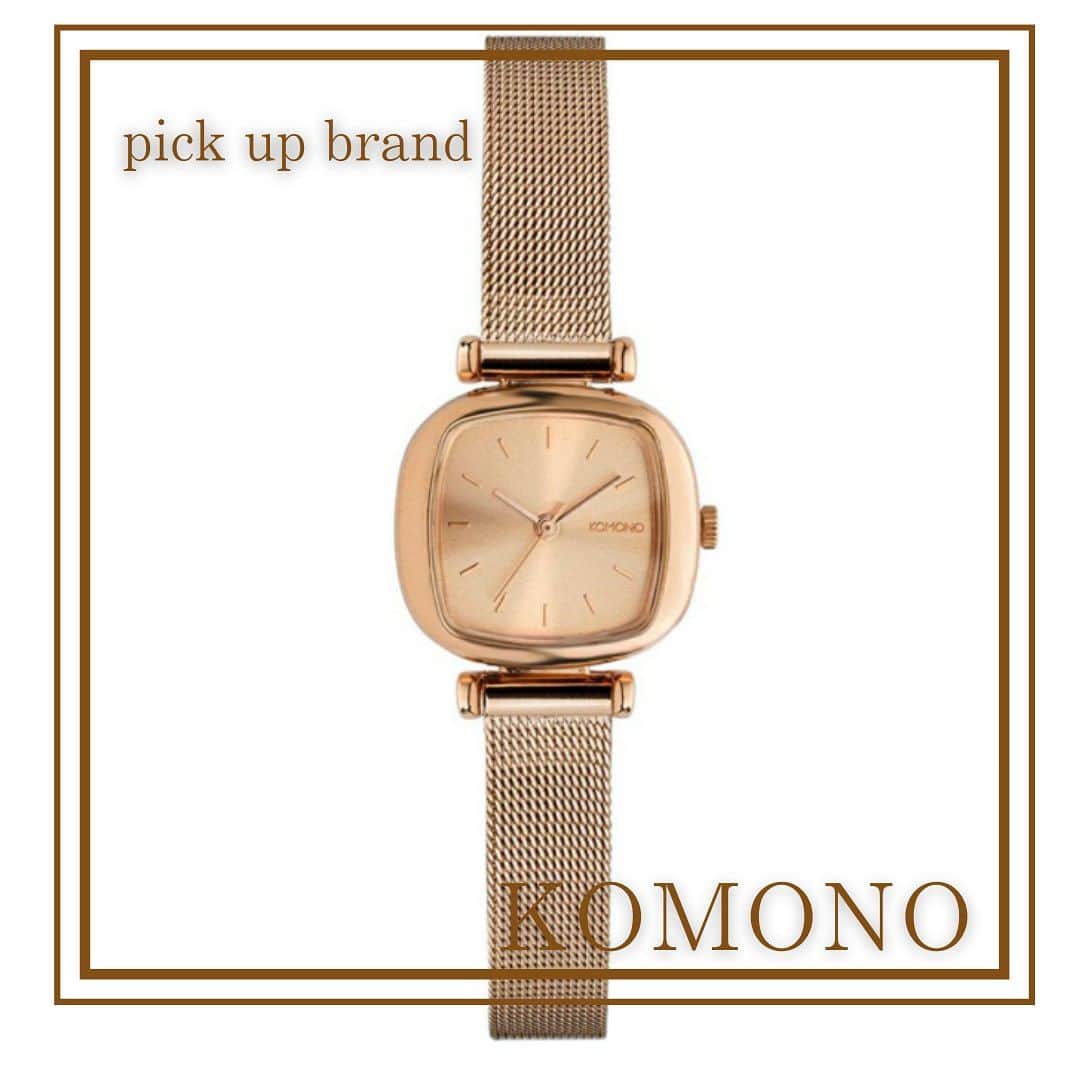 コレカウのインスタグラム：「pick up brand✔︎︎︎︎✔︎︎︎︎✔︎︎︎︎ 「KOMONO」 @komono_hms_watchstore   時代に合ったアクセサリーを創造し続けるデザイナーズ集団「KOMONO」。 ラフ・マエスとアントン・ヤンセンスの2人のアーティストによって、ベルギー・アントワープにて2009年に設立された腕時計とアイウェアをメインにユニセックスなアイテムを展開するアクセサリーブランド。 「KOMONO」というブランド名は、日本語の『小物』からインスパイアされ、その言葉の持つ意味の奥深さや多様性のとおり、老若男女全ての人々に愛されるようにという意味がこめられています。 デザインコンセプトは「レトロフューチャー」。 そぎ落とされた「ミニマルなデザイン」のなかに、時代性を落とし込んだ「ユニークな素材使い」が特徴。数々のファッションデザイナーを輩出したアントワープらしい洗練さを持ちます。  人気俳優・女優の方々にご着用いただいているアイテム🌟 自分用にもプレゼントにもオススメ🎁  気になる方はプロフィールのURLからチェック😳  #コレカウ#korecow#ドラマ#映画#テレビ#芸能人#タレント #衣装#衣装協力#stylia#スタイリア #komono #コモノ#腕時計#watch #腕時計好きな人と繋がりたい  #おしゃれさんと繋がりたい」