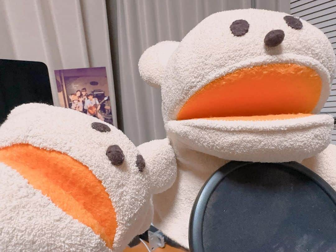 中嶋ユキノのインスタグラム：「今日も、沢山💻だった、、。 三日間、ずっと💻。。  マイクカバーは飽きたと、 主張しております🐻🐻  春はあんなに楽しかったのにと、 嘆いております🐻🐻  早く旅に出たいねぇ。  #スコットさん #小スコットさん  #中嶋ユキノ  #シンガーソングライター #nakajimayukino #singersongwriter #作詞作曲 #おすすめ #おすすめ曲 #songwriter #songwriting  #singer #singing #singerlife  #japan #作詞 #作曲  #applemusic #linemusic #spotify #youtube #ove #music」