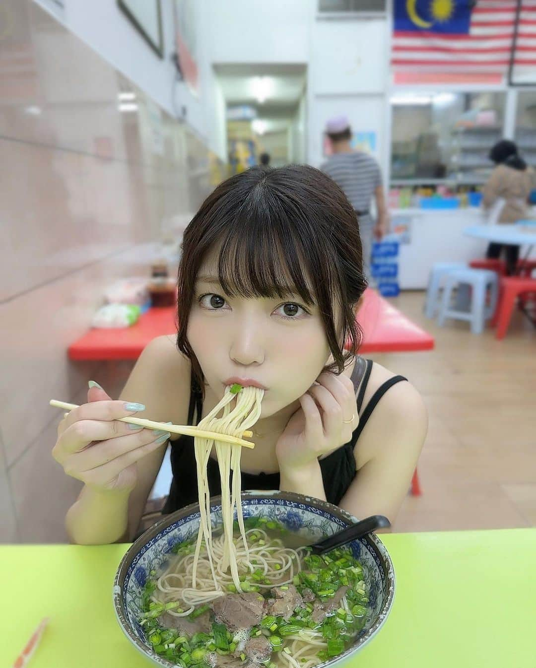 松下玲緒菜さんのインスタグラム写真 - (松下玲緒菜Instagram)「ちゅるちゅる🍜」8月17日 22時35分 - matsushita_reona