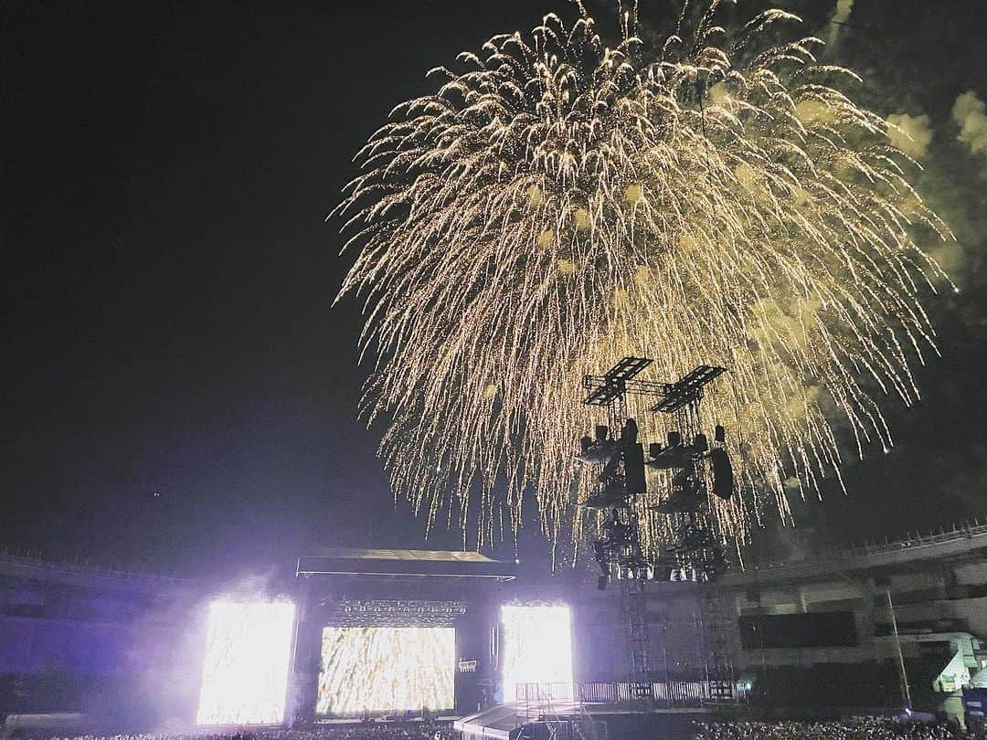 鹿野淳のインスタグラム：「ELLEGARDEN ZOZO MARINE STUDIUM  こんな夜に出会えるなんて、ちょっと自分を褒めたくなるね」