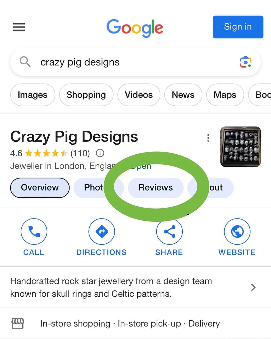 クレイジーピッグさんのインスタグラム写真 - (クレイジーピッグInstagram)「Show your support for Crazy Pig Designs London with a Google Review 🙏 it doesn’t matter when you shopped with us or maybe you just came in to have a look; if you liked what saw or have a memory of the staff/service please leave us a review 🙏  Reviews help us in all sorts of ways so if you leave us one, we’ll love you for it 🔥 🔥 🔥 To leave a review, Google “Crazy Pig Designs” and select “Review” highlighted on the second picture 🤞 Thank you! 🫵 . . . . . #support #review #google #skull #ring #jewellery #fire #handmade #gothic #metal #rocknroll #silver #sterling」8月17日 23時22分 - crazypigdesignslondon