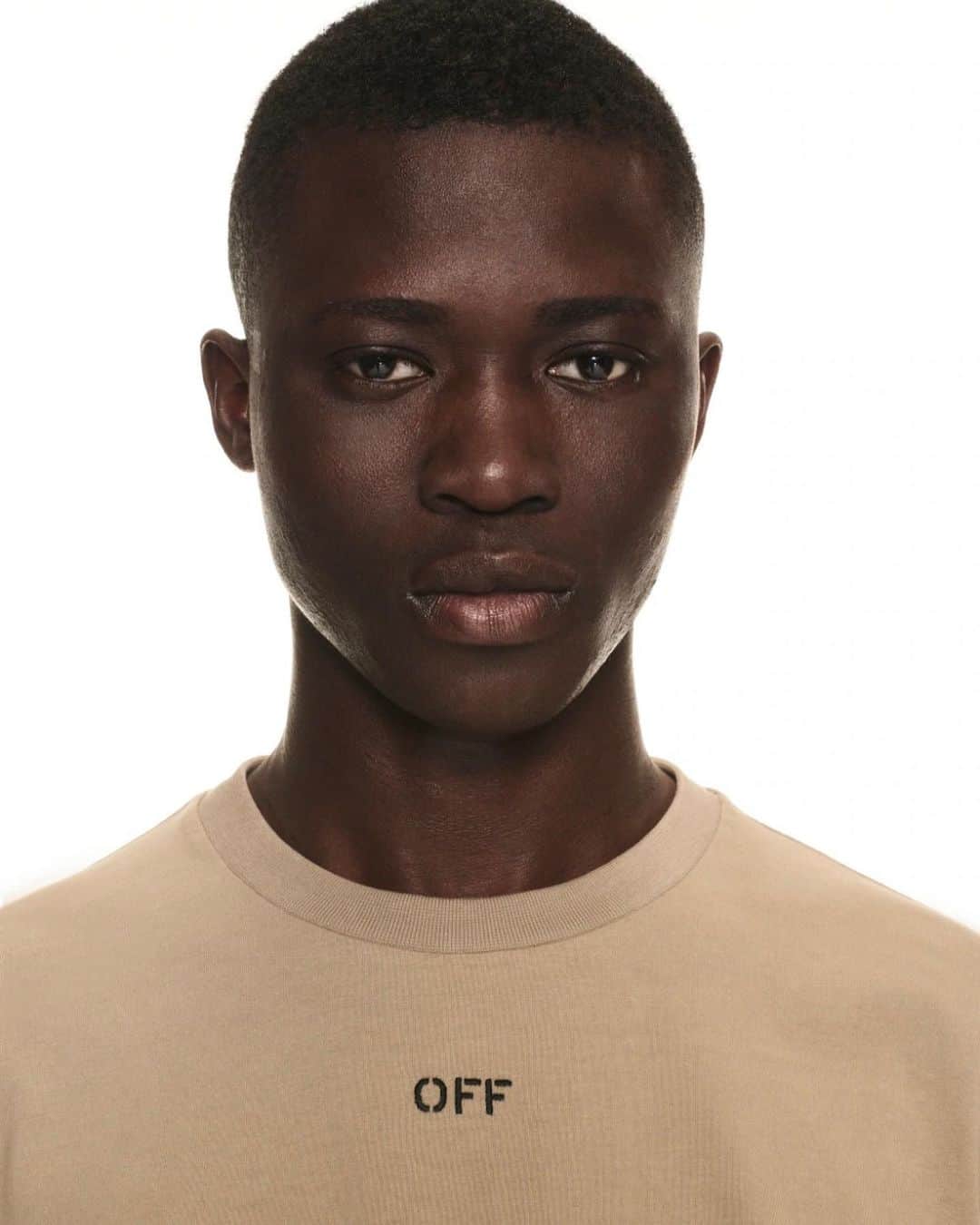 OFF-WHITE C/O VIRGIL ABLOHのインスタグラム：「fw23 men's Off-White™ beige short sleeves t-shirt featuring black OFF script at front now available online at off---white.com」