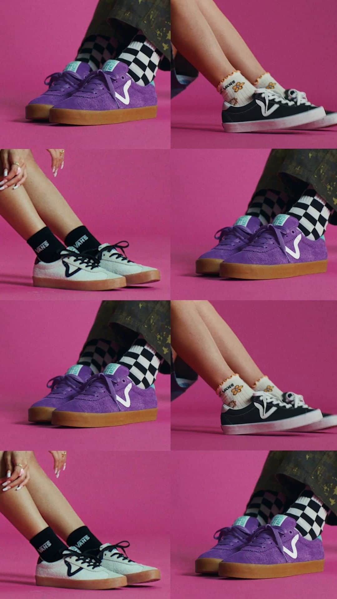 vans girlsのインスタグラム：「A bold design inspired by the past. The Sport Low is now available at the link in bio.」