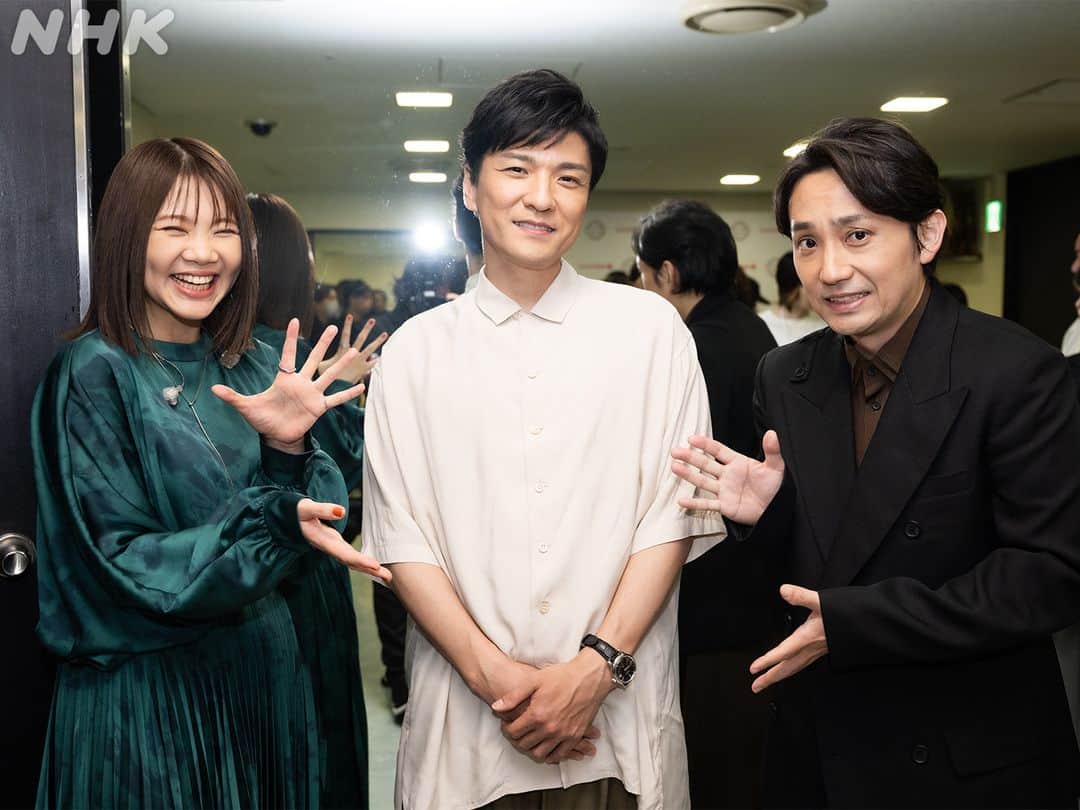 のインスタグラム：「📸 #ライブエール Behind The Scenes  ◆「ライブ・エール2023」はプロフィールのリンクから NHKプラス見逃し配信をご覧いただけます。  ・第一部 8/19(土) 午後8:45 まで  ・第二部 8/19(土) 午後10:00 まで  #いきものがかり #森山直太朗」