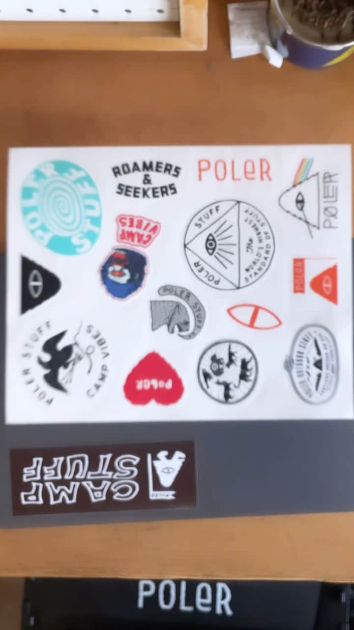 Poler Outdoor Stuffのインスタグラム：「New sticker packs available in-store! #campvibes」