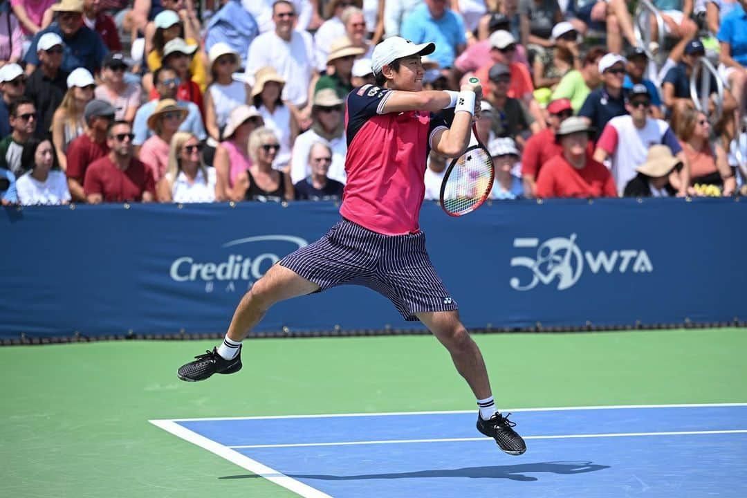 西岡良仁さんのインスタグラム写真 - (西岡良仁Instagram)「左手首イカれそう #tennis #cincinnati #masters1000 #atptour #yonex #mikihouse #morinaga #株塾　#ヨネックス　#ミキハウス　#テニス」8月18日 11時53分 - yoshihito0927