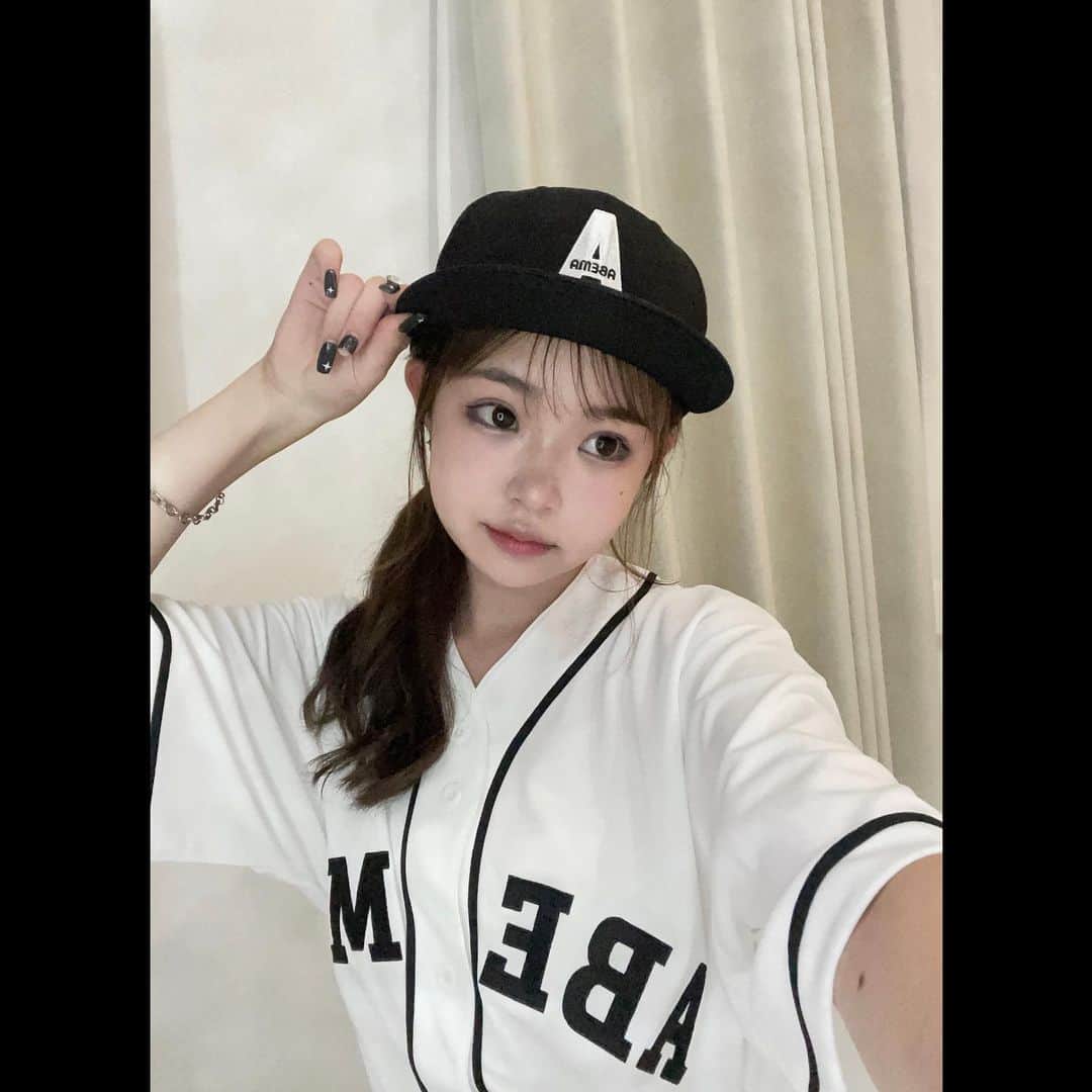 Hinataさんのインスタグラム写真 - (HinataInstagram)「・ ユニフォーム可愛い🥹♥  野球観戦行ってみたいなーー  @abema_official   #野球ユニフォーム   #abema」8月18日 12時02分 - hinachosugram