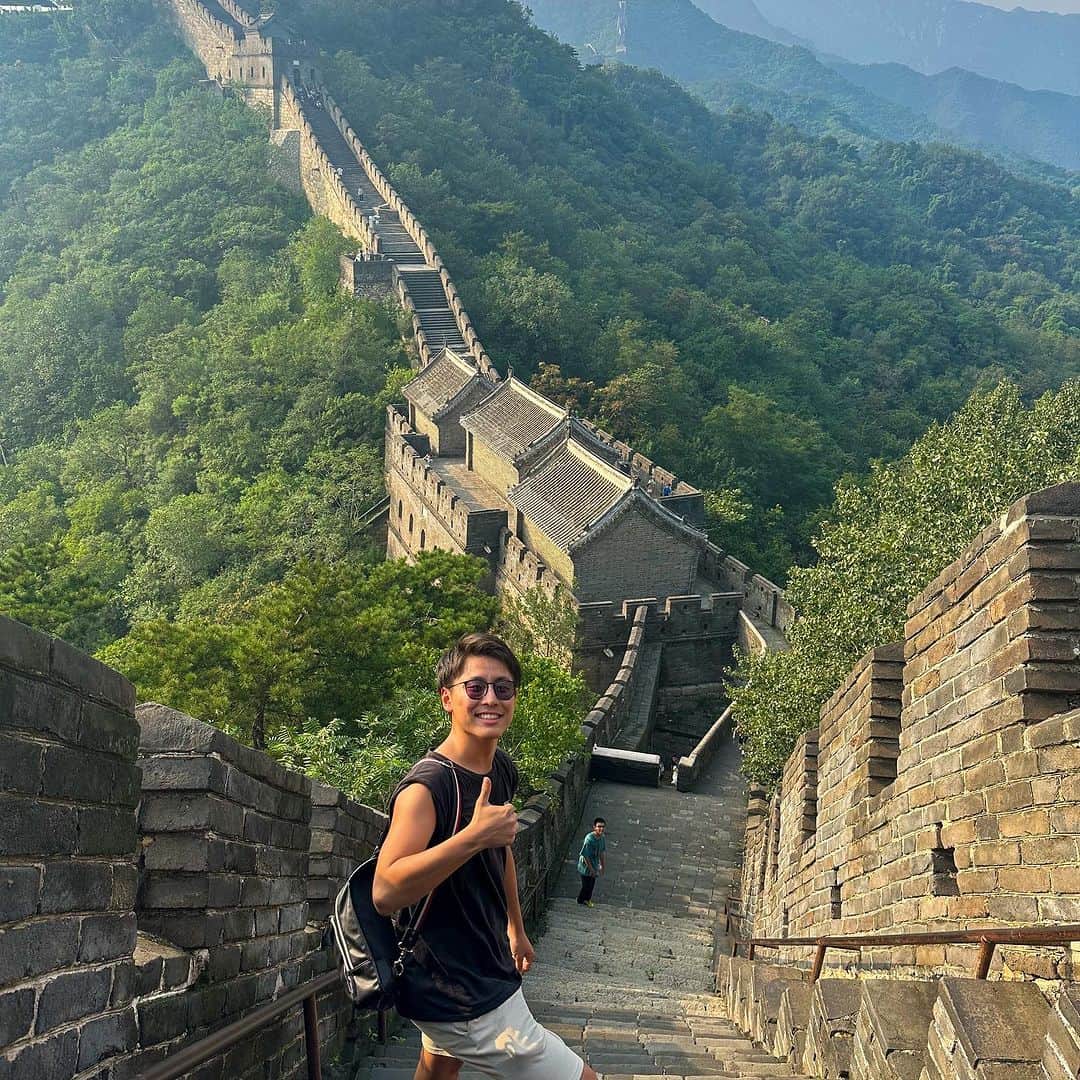 山下智央さんのインスタグラム写真 - (山下智央Instagram)「Wahhhh great wall of china 👏 And I need to work out 💪😂」8月18日 13時43分 - tomoyama32