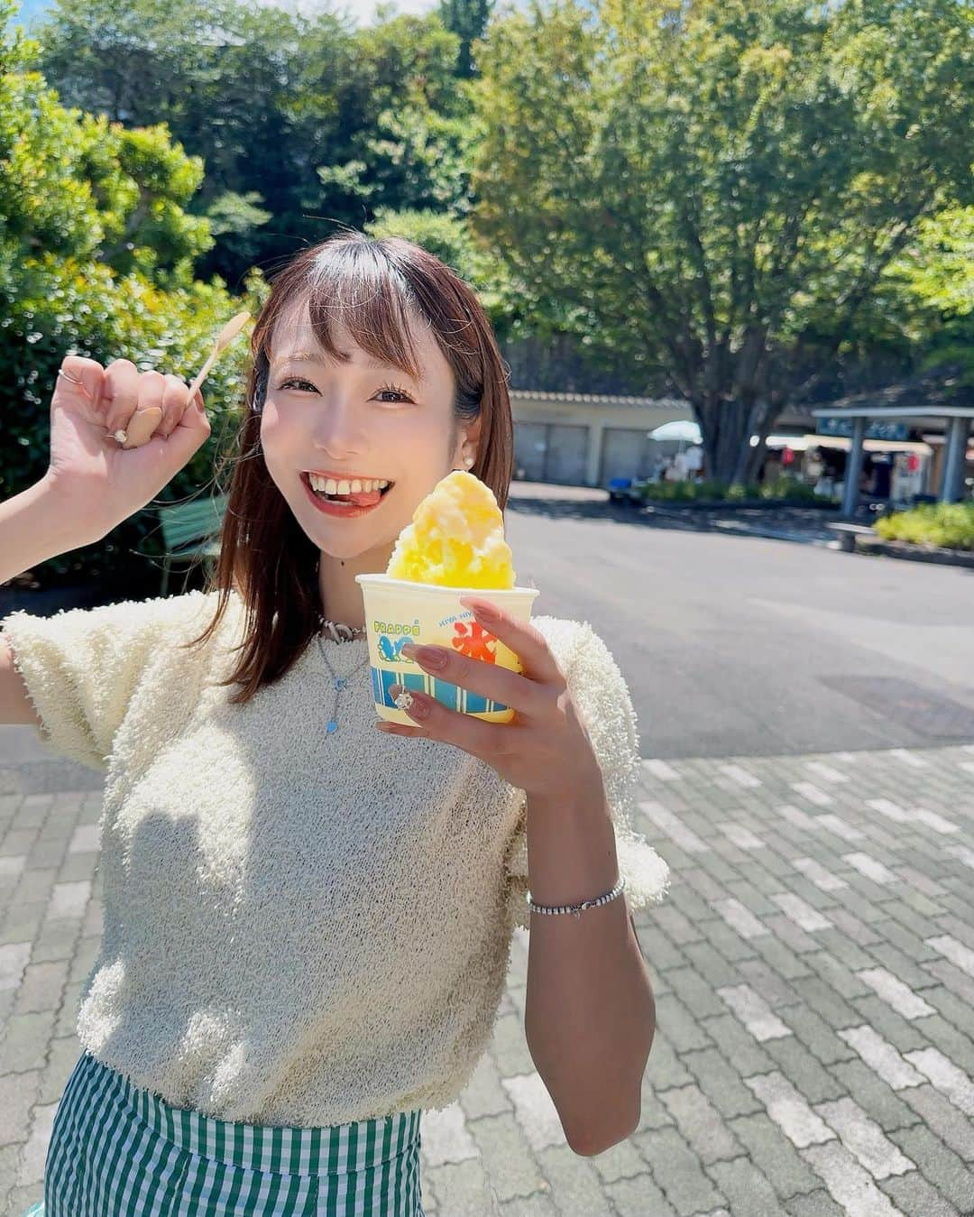 村上ゆりさんのインスタグラム写真 - (村上ゆりInstagram)「🍧 ・ ・ ・ 猛暑日が続いた週よりは涼しくなったけどまだまだ暑すぎて溶けそう〜🫠 この日はかき氷レモンに練乳かけてもらったの！美味しかった🍋 皆さんは何味のかき氷がすき？？ ・ #かき氷 #夏コーデ #夏休み #ice  #smile #笑顔 #幸せ #happy #☀ #❤️ #selfie  #東京 #japanesegirl #japanese  #coordinate #イエベ春 #骨格ナチュラル #new #thankyou  #ファッション  #コーディネイト #fashion  #2023  #彼女感」8月18日 13時53分 - lily_tutu