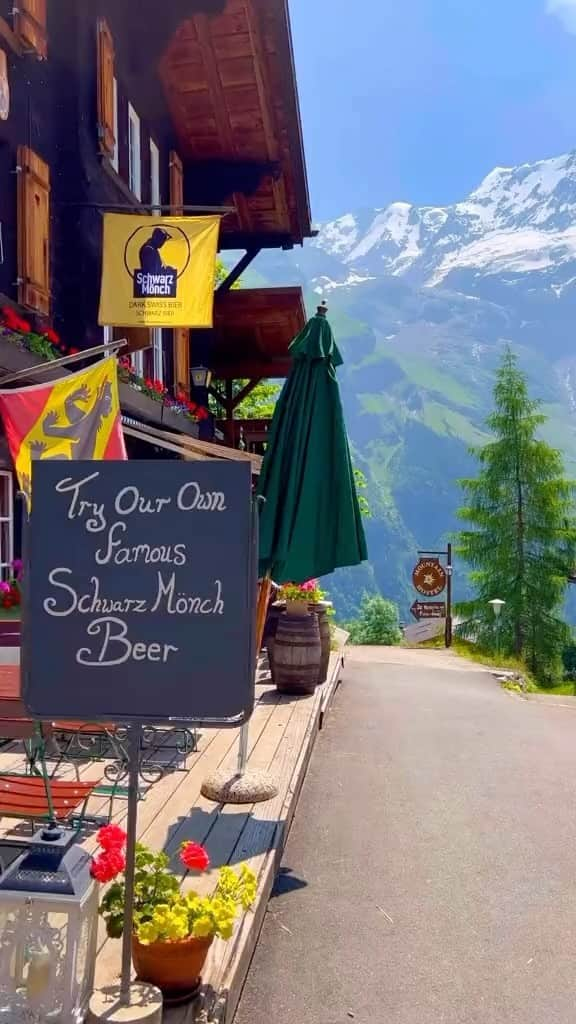 ✈MyTravelGram™のインスタグラム：「📍Gimmelwald,Switzerland 🏡🌿🦜 #berneroberland #switzerland #mountains #schweiz #swissalps #myswitzerland #nature #inlovewithswitzerland #hiking #swiss #alps #wanderlust #visitswitzerland #travel #jungfrauregion #suisse #landscape #reels #naturephotography #relaxing #grindelwald #lauterbrunnen #interlaken #lake #switzerlandpictures #swissmountains #switzerlandwonderland #switzerland_vacations #photography #birdsong 🎥Via: Switzerland explorers on TT」