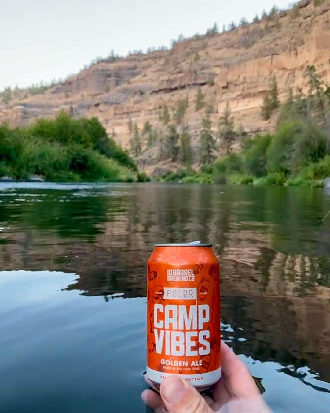 Poler Outdoor Stuffのインスタグラム：「It’s Friday again and we are ready for the weekend! Don’t forget to grab a couple sixers of our collabo  @10barrelbrewing #campvibes golden ale on your way out of town and check our site to pick up some collab gear.  #TGIF」
