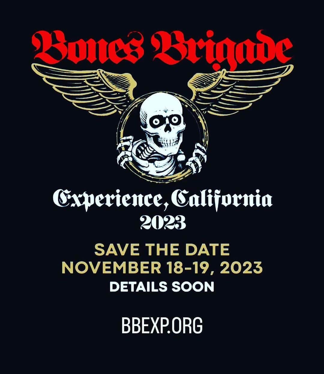 トニー・ホークのインスタグラム：「Bones-Brigade-con?  We’ll think of a better name before tickets become available. Link in bio. Yapple dapple.」