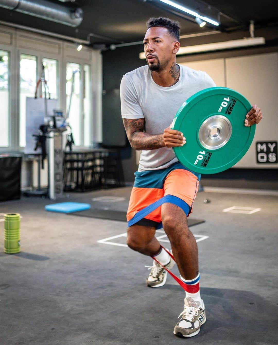 ジェローム・ボアテングのインスタグラム：「Another good session! 🏋🏽 No days off! @myos.munich」