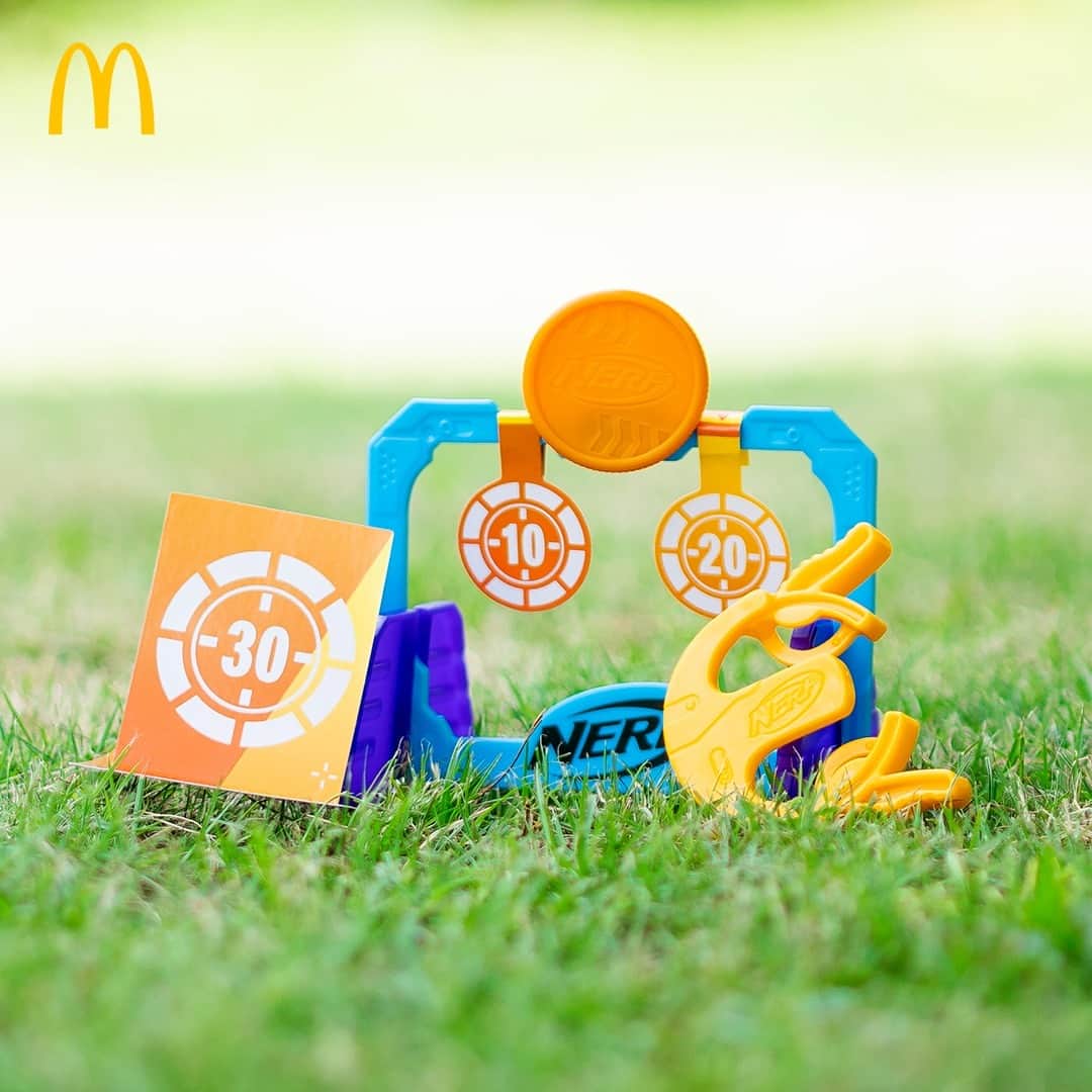 McDonald's Philippinesのインスタグラム：「Get ready for fun and excitement with the Nerf toys. 😎 Take home a toy with every Happy Meal. Order now via McDelivery!」
