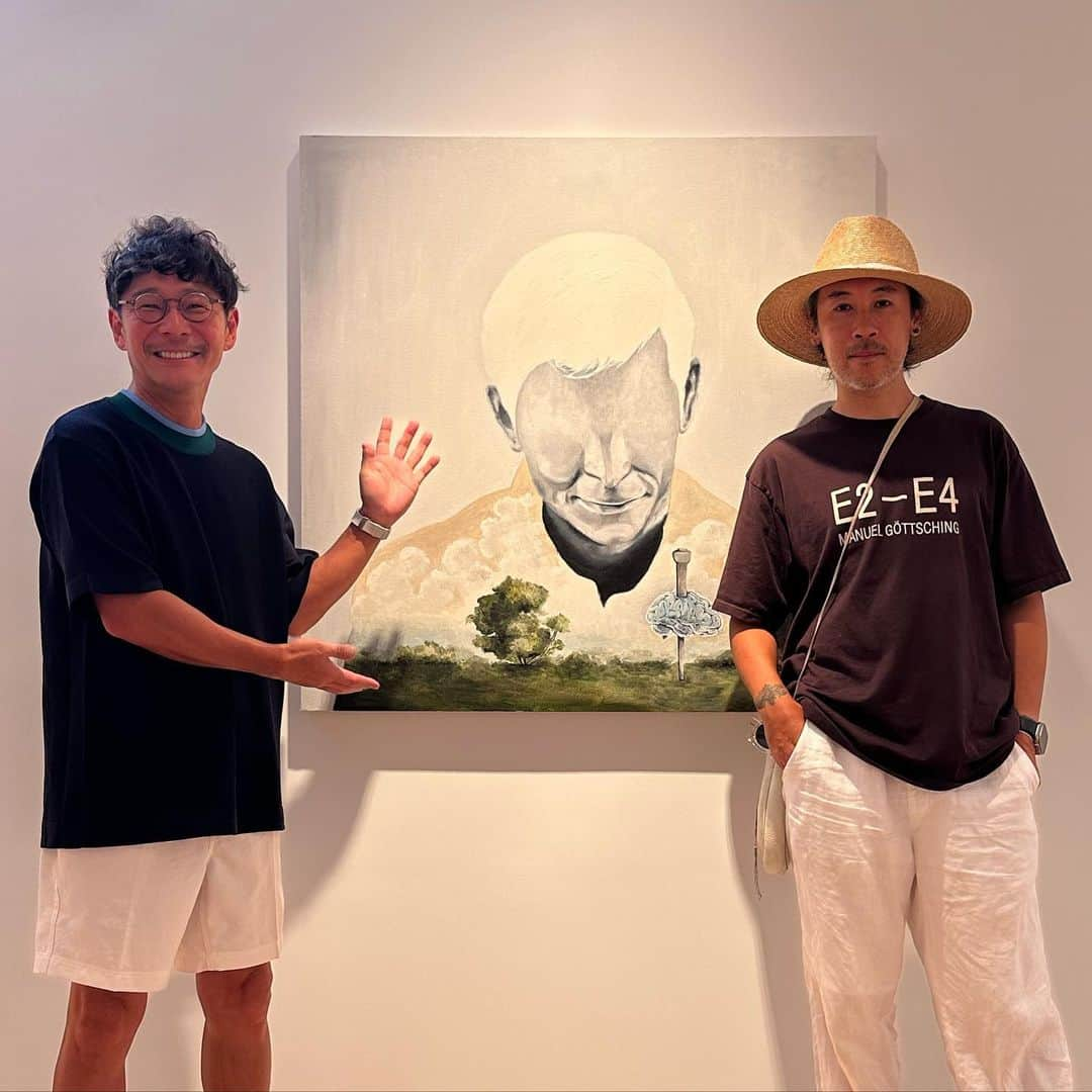 前澤友作のインスタグラム：「. ”THEY CAN SEE MORE THAN YOU CAN SEE” by JUN TAKAHASHI  Aug. 19th (sat) - Sept. 9th (sat), 2023 * Open from 12:00 - 7:00pm * Closed on Sunday & Monday  @joniotakahashi  @gallery_target   久しぶりにジョニオさんにお会いできた。作品も展示も素晴らしかったです。」