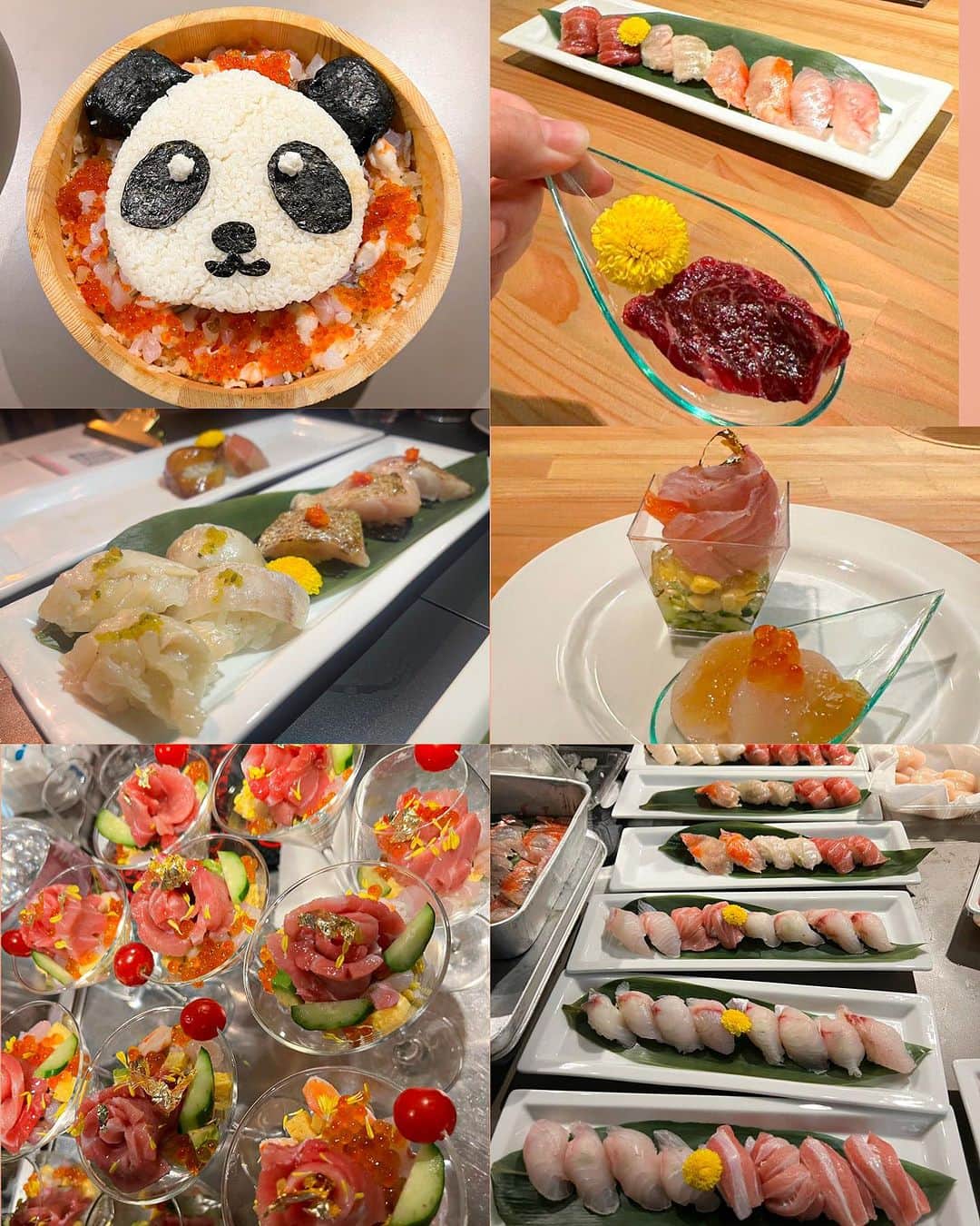 倉岡生夏さんのインスタグラム写真 - (倉岡生夏Instagram)「🐟🍣❤️ ・ ・ 先日はお魚のプロの　@panda_no_sakanaya さんとコラボしてお料理イベントでした^ ^ ・ 私は前菜や寿司パフェ、ウナチュウ(鰻✖️ピカチュウ)、海鮮パンダちらし寿司、デザートを作らせて頂きました❣️ ・ ・ 豊洲で仕入れた新鮮な食材を使って、これでもかってくらいお料理だしました❣️写真は一部ですよっ笑😆 こんなに大きいキャラ作ったのは初めてでたのしかったです♡ ・ 素敵なお客様ばかりで、作ってるこちらもワクワクするお料理会でした♡ またパンダさんとコラボさせて頂くのでまた詳細載せますね❣️❣️ ・ ・ ・ ・ ・ #ピカチュウ #ちらし寿司 #お魚パーティー #寿司パーティー #寿司好きな人と繋がりたい #ピカチュウ弁当 #ピカチュウちらし寿司 #料理教室 #料理記録 #料理写真 #ポケモン #ポケモン弁当 #キャラフード #キャラごはん #キャラ弁当 #デコちらし #グルメ好きな人と繋がりたい #グルメスタグラム #東京グルメ #japanesefood #japanesegirl #pikachu」8月18日 19時25分 - kinatty.land