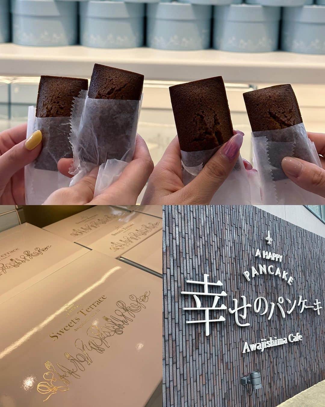 karen okajimaさんのインスタグラム写真 - (karen okajimaInstagram)「本日8/18に- ̗̀ 𝙊𝙋𝙀𝙉 .ᐟ‪.ᐟ‪ ̖́-‬ 淡路島で行列ができる幸せのパンケーキの テイクアウトショップができたよ🥰🥞  淡路島の幸せのパンケーキの前に できたテイクアウト専門店！！ 手作りフィナンシェと、ロールケーキと マヌカハニー大福と 飲み物がテイクアウトできます🤍  タッチパネルで注文も出来てとても便利✌️ 全部食べたけど、どれもとっても 美味しくって本当に幸せ〜🤤💓💓💓  ロールケーキがふわっふわで びっくりしました💕 パンケーキも美味しくて好きだけど、 こちらも好きだなぁ〜🫶  お土産にもぴったり！！👏💓 淡路島行く時は絶対また寄ろ〜っと☺️  #幸せのフィナンシェ#淡路島スイーツテラス #幸せのパンケーキ#フィナンシェ #フィナンシェファクトリー#カフェ#淡路島 #グルメ岡島 #淡路島カフェ #淡路島ランチ」8月18日 19時51分 - karenokajima0318