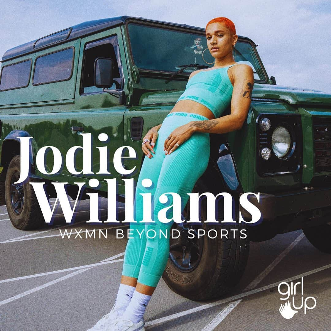 ジョディ・ウィリアムズさんのインスタグラム写真 - (ジョディ・ウィリアムズInstagram)「She’s on a mission.  Meet Jodie Williams, Olympian and Advocate for Girls and Women’s Rights.   As she paves the way for young girls and women in sports, Jodie is coming in hot as she advocates for causes beyond sports, defining what ‘More than an Athlete’ means to her.   🏆 Join us as we celebrate all that she has and will continue to accomplish on and off the track.   📩 Stay tuned for our livestream with Jodie next week - more info to come.  - - #morethananathlete #puma #womeninsports #beyondsports #girlsinsports #girlup #unfoundation」8月18日 19時47分 - jodiealicia