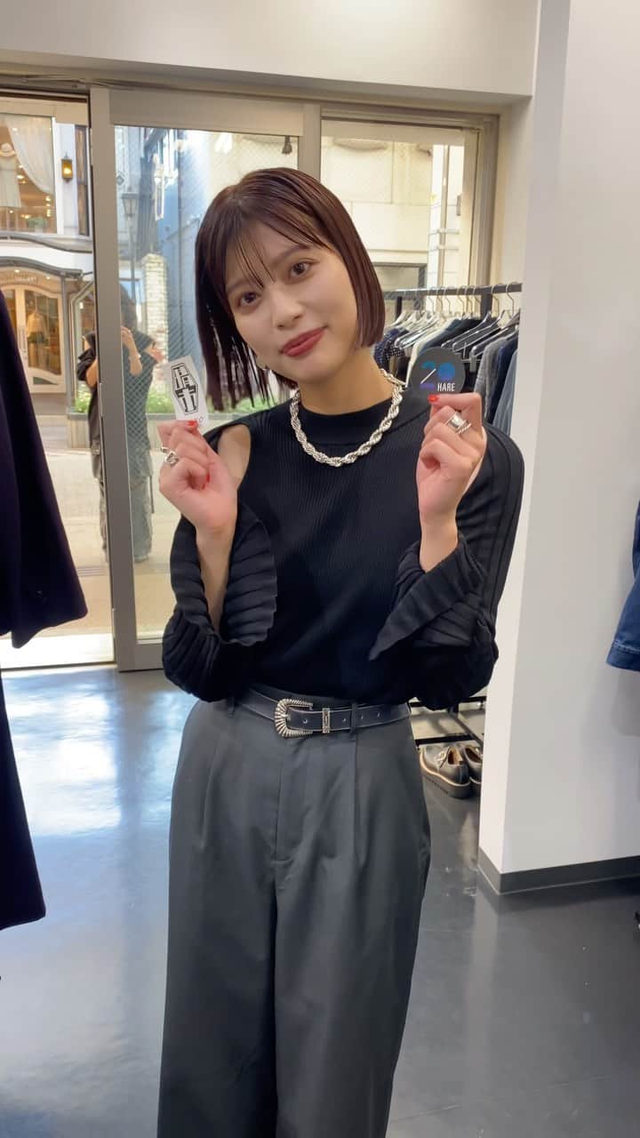 奥田紗都のインスタグラム：「. ⁡ 今日からスタートした 新潟でのHAREのPOP UP晴市！ ⁡ 初日来てくださった皆さんありがとうございました🌞 ⁡ ⁡ ⁡ ⁡ せっかくなので店内の様子をチラッとお届けします🫣 限定アイテムやノベルティもあってとっても楽しい空間です〜❤︎ ⁡ ⁡ ⁡ 明日と明後日も開催してるので 新潟の皆さんお近くにお住まいの皆さん お待ちしてます〜✌🏻❤️ ⁡ ⁡ ⁡ ⁡ ⁡ ⁡ ⁡ #hare #ハレ #晴市 #popup #新潟 #新潟ポップアップ #店内ツアー #hare23aw #新潟古町 #古町 #古町散歩」