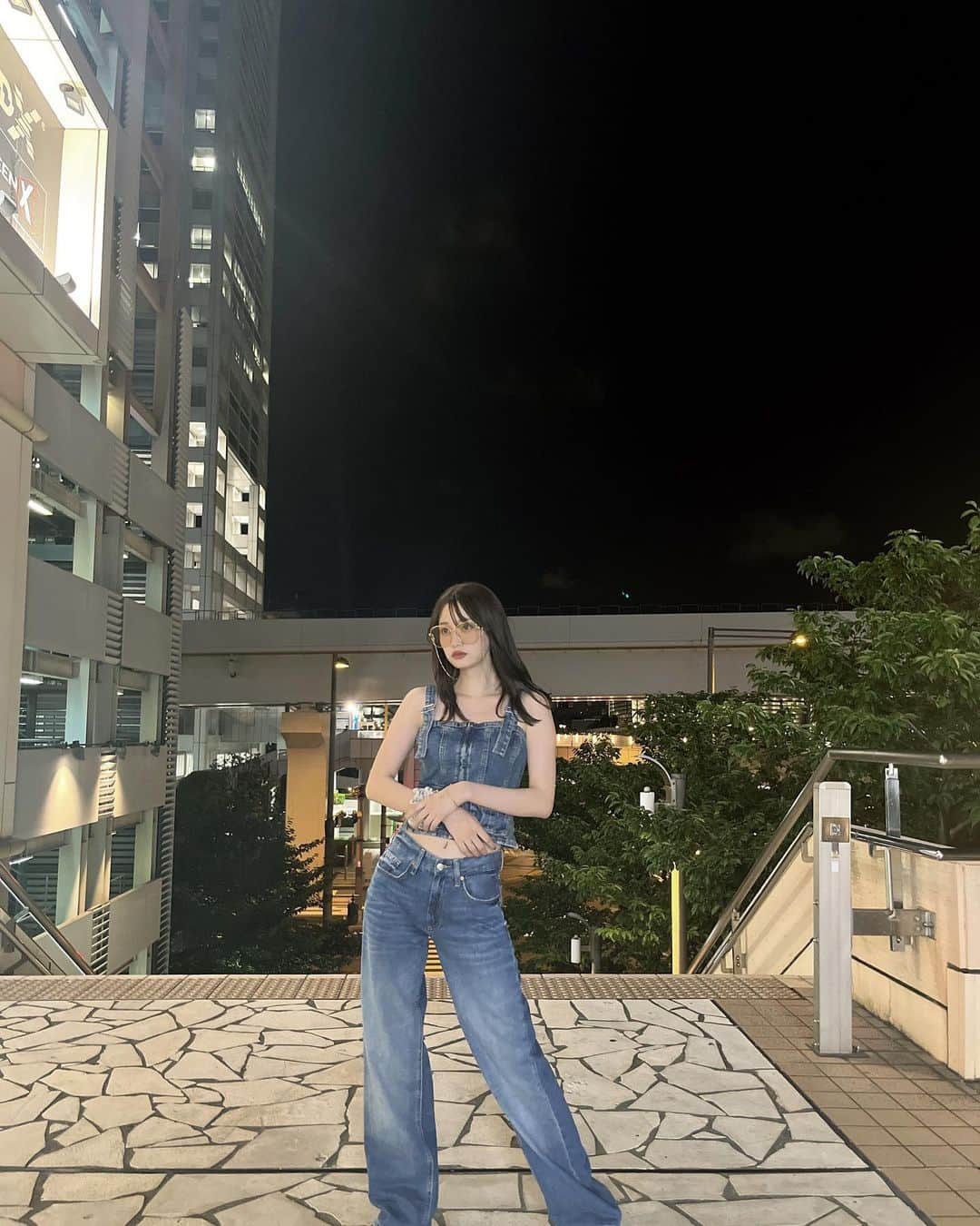 中野妃菜のインスタグラム：「デニムコーデ♡  #ootd」