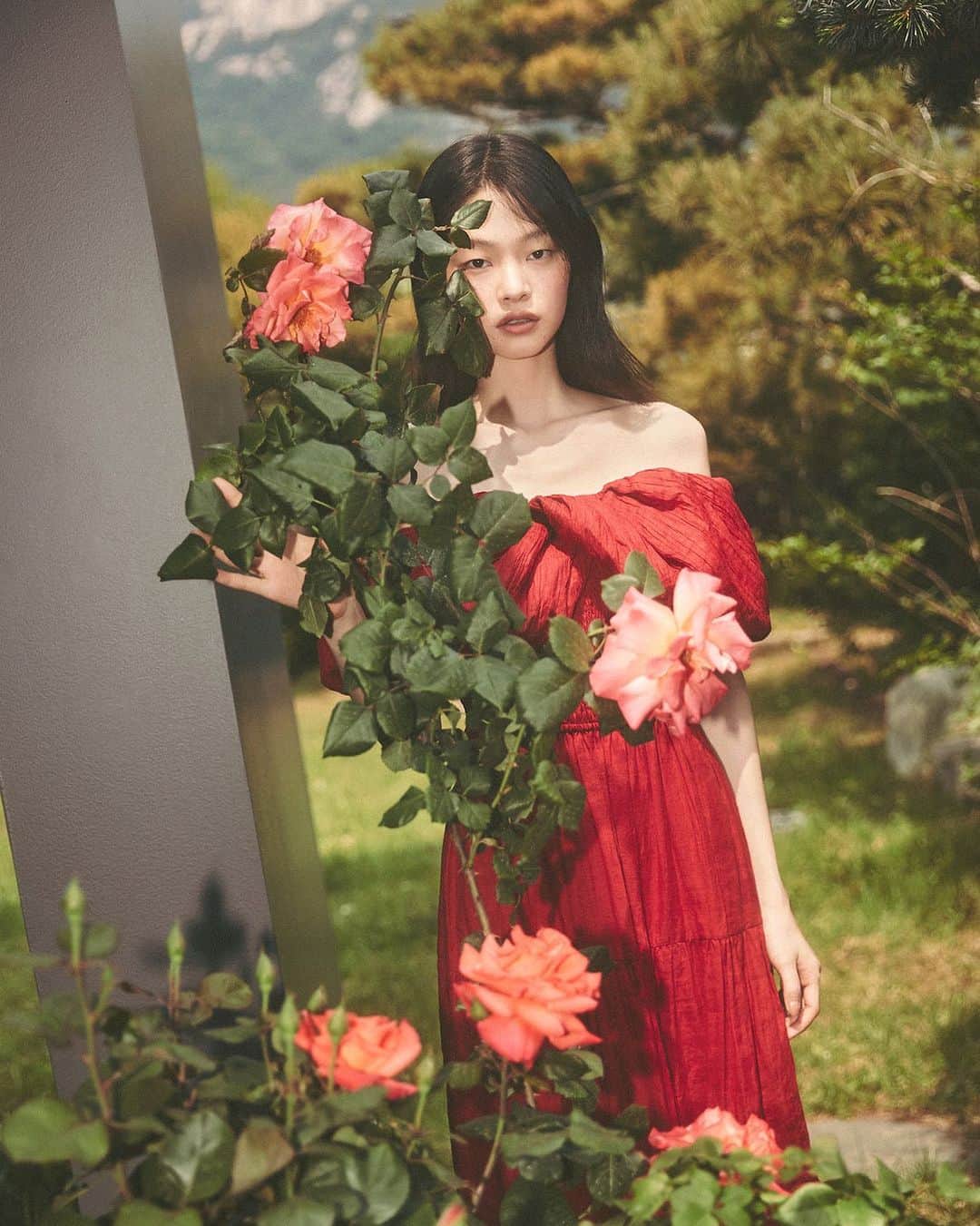 シー ニューヨークのインスタグラム：「Modern romance 🌹 The Loren dress #seanewyork」