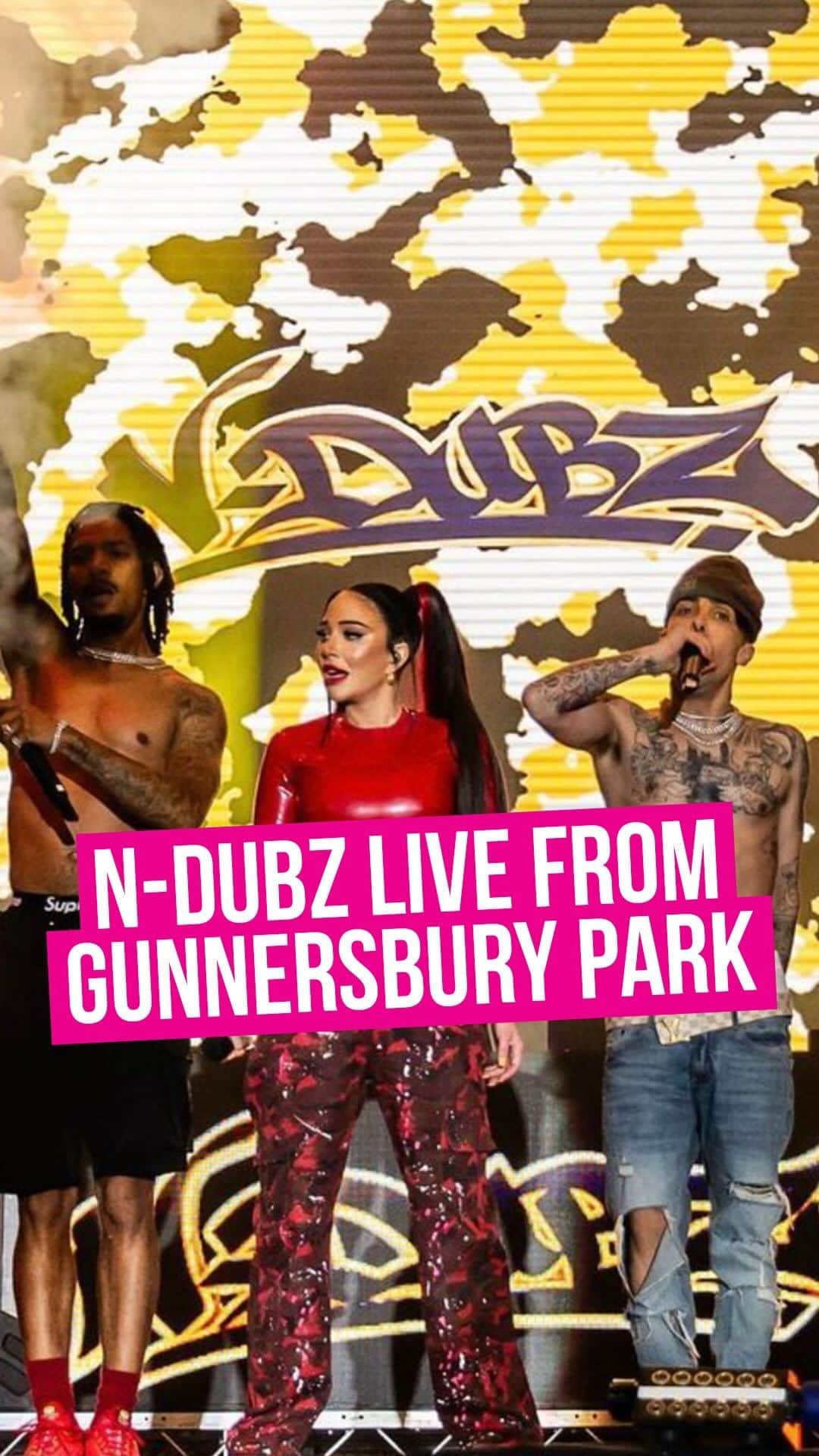 Tulisaのインスタグラム：「Last Friday was a madness!! @n_dubz LIVE at Gunnersbury Park 👏🔥  Huge shout out to our incred KISS listener who introduced them onto the stage 💜  📷: @snappytali」