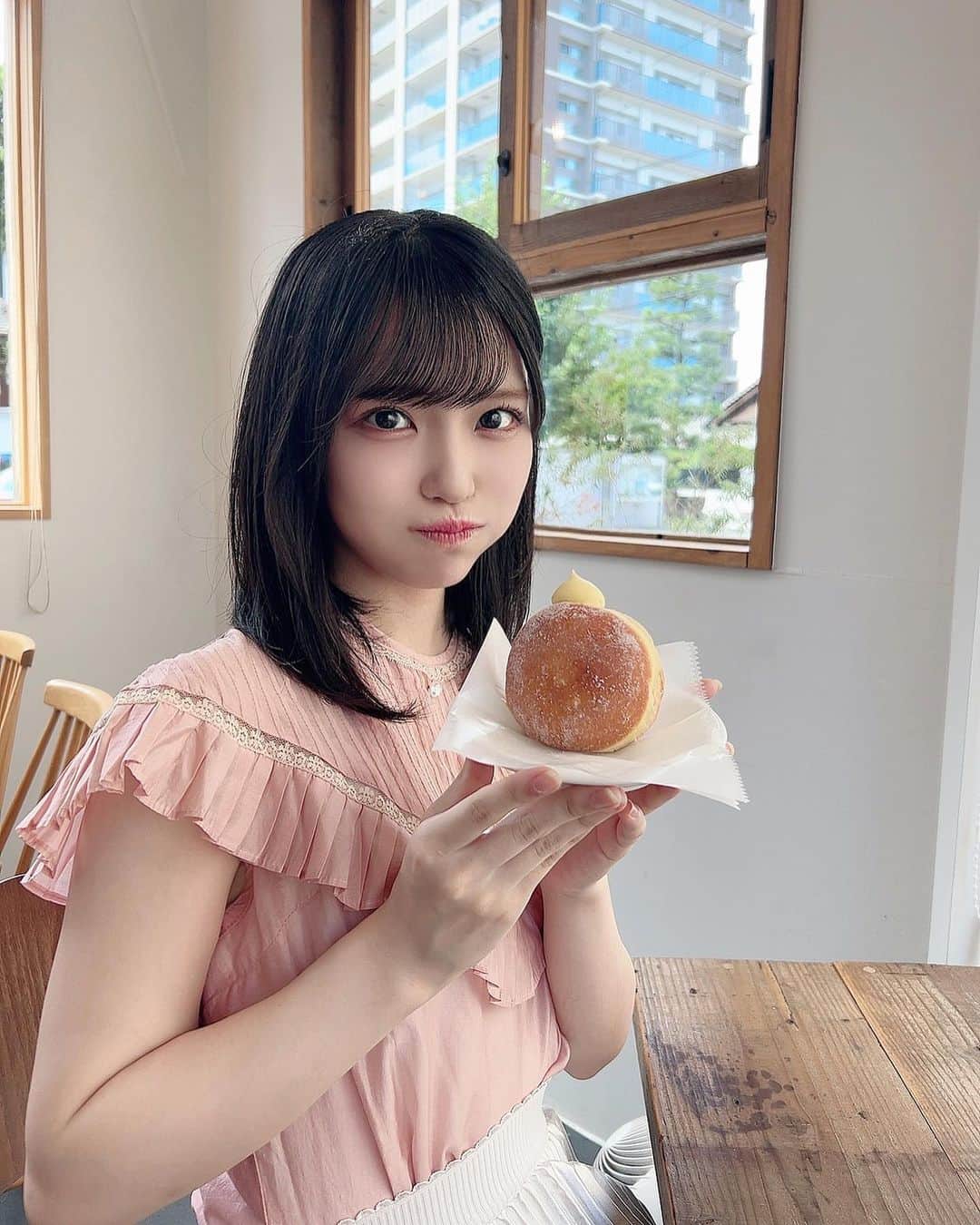 岩田陽菜のインスタグラム：「このぽよんとしたカスタードが とってもかわちぃ( ⊃ ˙𖥦˙⊂ )❤️」