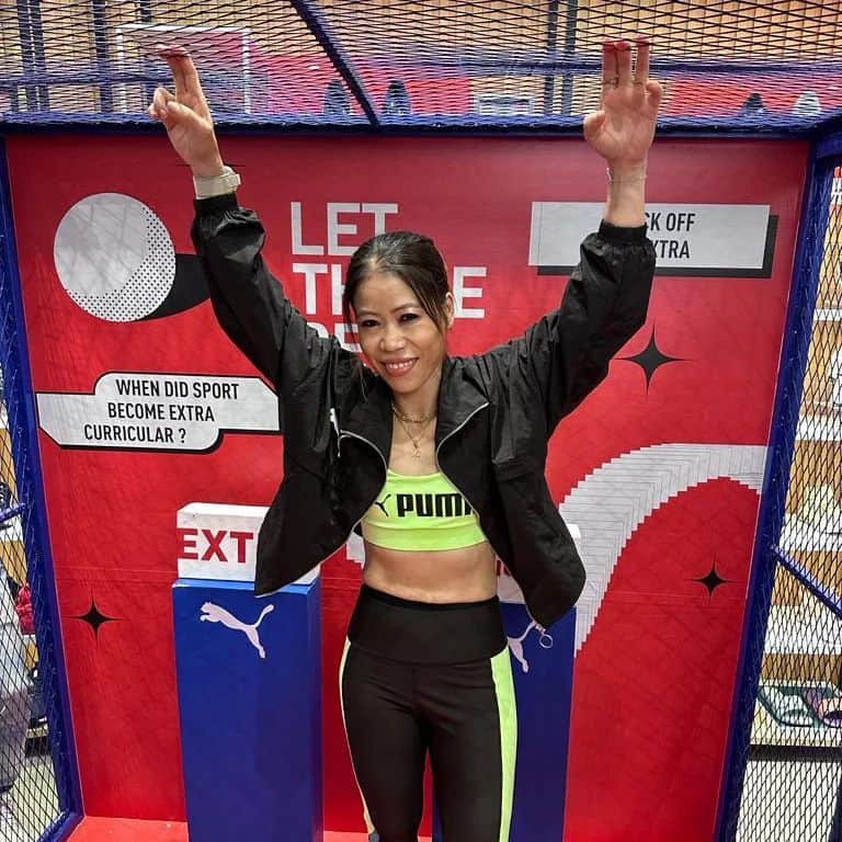 Mary Komさんのインスタグラム写真 - (Mary KomInstagram)「Glad to be part of PUMA's new initiative 'Let There Be Sport'.  I want everyone to make sports a part of their routine life.  #lettherebesport #PumaIndia」8月18日 23時08分 - mcmary.kom