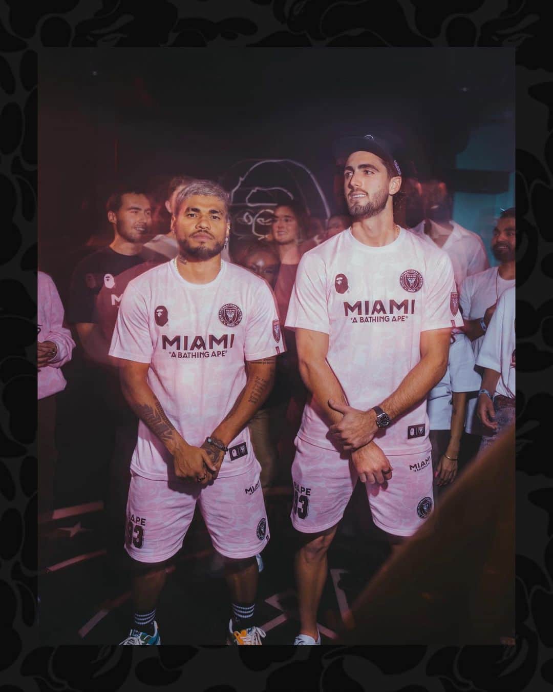 ホセフ・マルティネスのインスタグラム：「Mañana the BAPE®️ x Inter Miami CF Collection ‼️  🕕8.19.23 | 11AM Local  🛍️ Available at BAPE STORE ®️ MIAMI, online and in select stores in the United States, China, Japan, Hong Kong, and Taipei.」