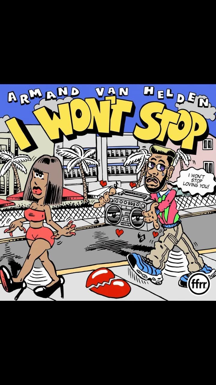 アーマンド・ヴァン・ヘルデンのインスタグラム：「Armand Van Helden ‘I Won’t Stop’ out now on FFRR @armandvanhelden @ffrrecords @freakorico Link in bio.」