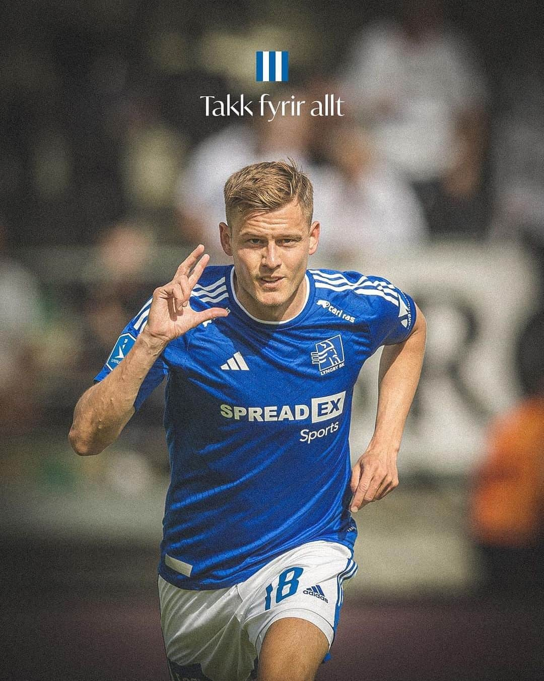 アルフレズ・フィンボガソンのインスタグラム：「Thank you to Lyngby BK and everyone around the club that I have had the pleasure of being a part of for the last 12 months. It really is a special club that took me with open arms when I was in a difficult place in my career and it helped me get back on my feet and enjoy football to the fullest again.  Thanks to my teammates, staff and fans for the wonderful memories, with the highlight, of course, being the journey and climax when completing “The Great Escape” last season.  A big special thank you to Freyr Alexandersson @freyrale , one of the best coaches and person that I have had the pleasure of working with in football. You made everybody believe that the impossible was possible and thank you for giving me a helping hand and believing when everyone else was doubting.」