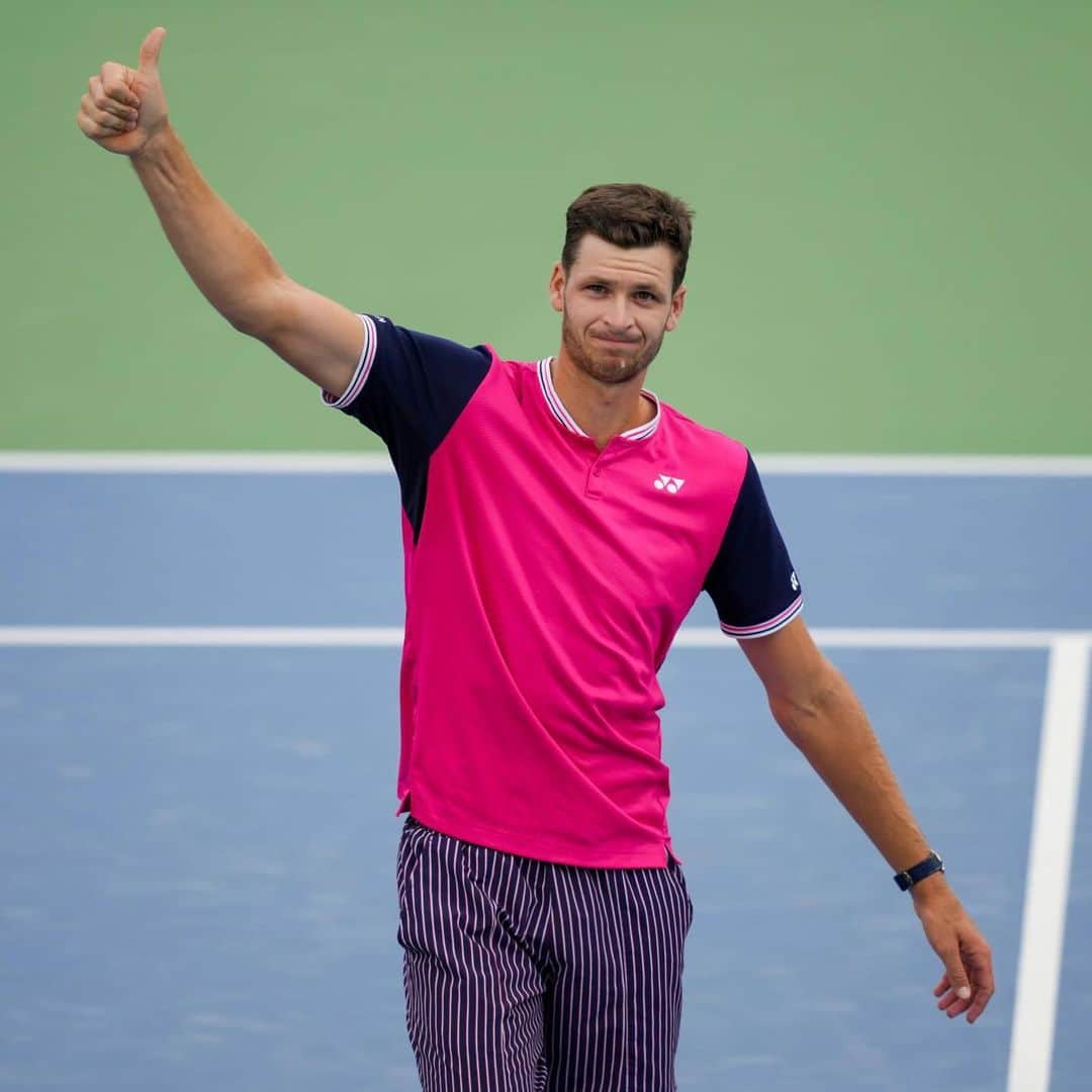 フベルト・フルカチュのインスタグラム：「First M1000 semifinal this season and it means a lot 🙌 Thanks for your continued support! @cincytennis  📸: Aaron Doster/Getty Images 🎥: @tennistv | @atptour」