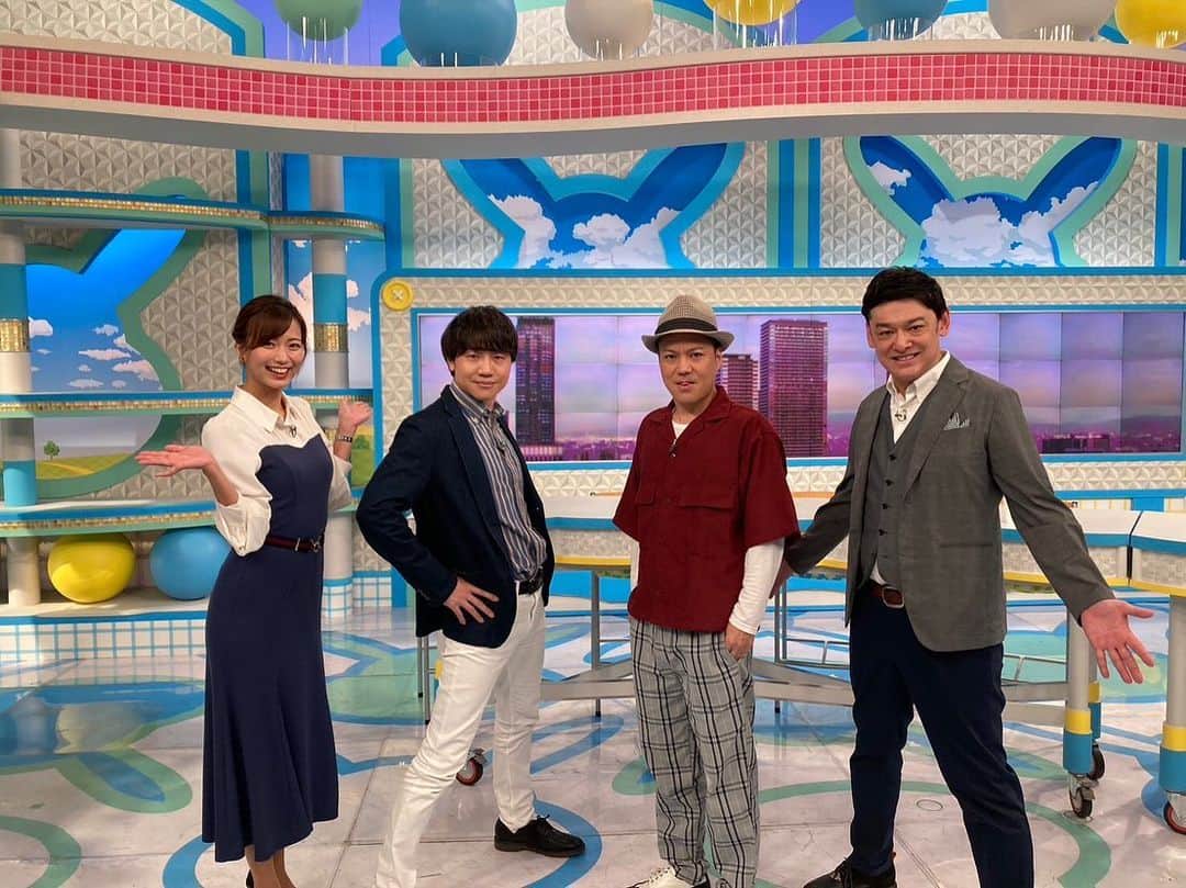 朝日放送「おはよう朝日土曜日です」のインスタグラム：「おはようございます！ 久しぶりの猛暑に注意を☀️  #おは土#おはよう朝日土曜日です#ABCテレビ #シャンプーハット#恋さん#てつじ #北村真平#斎藤真美#ABCアナウンサー #堀くるみ#佐藤悠#気象予報士」