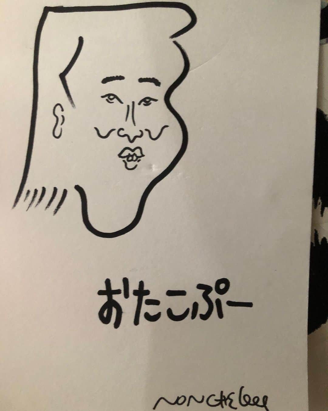 おたこぷーのインスタグラム：「昨日、ノンチェ君に描いてもらった絵をアイコンにしよっと🙋‍♂️ #アーティスト #福岡 #onair #警固 #代田橋」