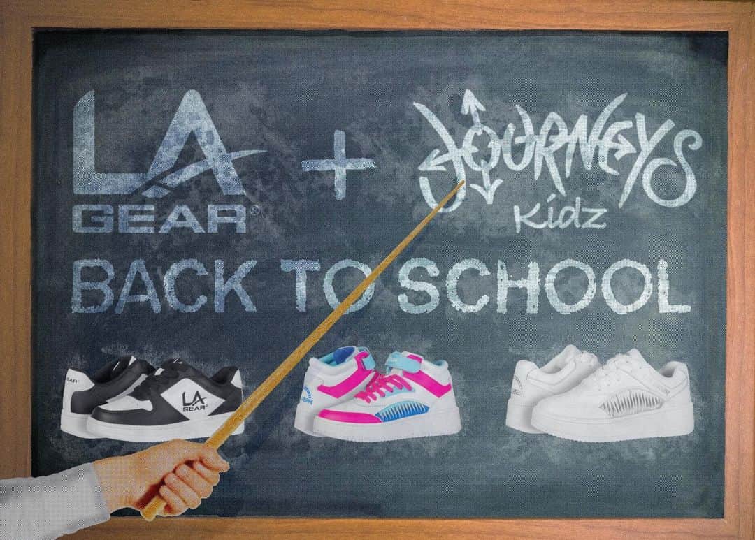 LAギアのインスタグラム：「You can shop your favorite LA Gear back-to-school styles for FREE US standard shipping.  This summer's must haves: LA Gear x Journeys Kidz high and lowtop sneakers in youth and limited women's sizes. 📚  #LAGear #LAGearStyle #journeyskidz #journeys #sneakers #kicks #FreeShipping #kidsfashion #kidsshoes #backtoschool #backtoschoolshopping #teachersofinstagram #teacherappreciationweek」