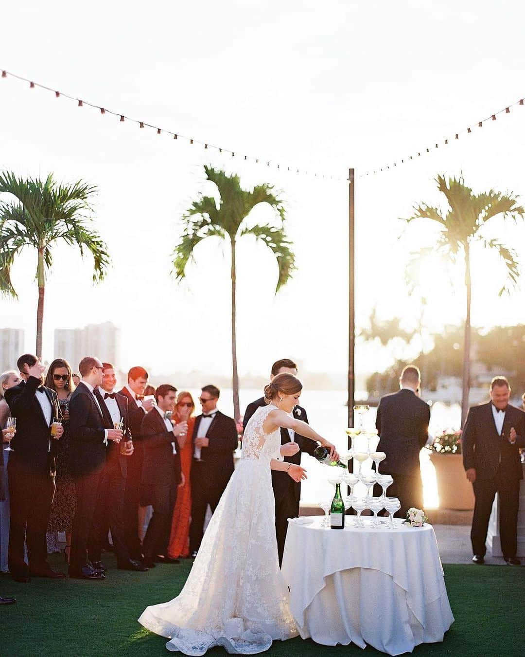 Ceci Johnsonさんのインスタグラム写真 - (Ceci JohnsonInstagram)「A perfect weekend for a wedding. Thank you to @poshpartygal for reminding us of this gorgeous palm-themed #palmbeachwedding 🌴   The couple personalized our ‘Golden Pineapple’ Wedding Collection and we added a custom monogram for their design.  Wedding Invitations and monogram design: @cecinewyork  Photographer: @erickelley  Planner: @poshpartygal   #palmbeachstyle  #palmbeachbride  #palmbeachwedding  #tropicalinvitations  #tropicalwedding  #weddinginvitation  #weddinginspiration  #cecinewyork  #beautifyyourworld」8月19日 8時16分 - cecinewyork