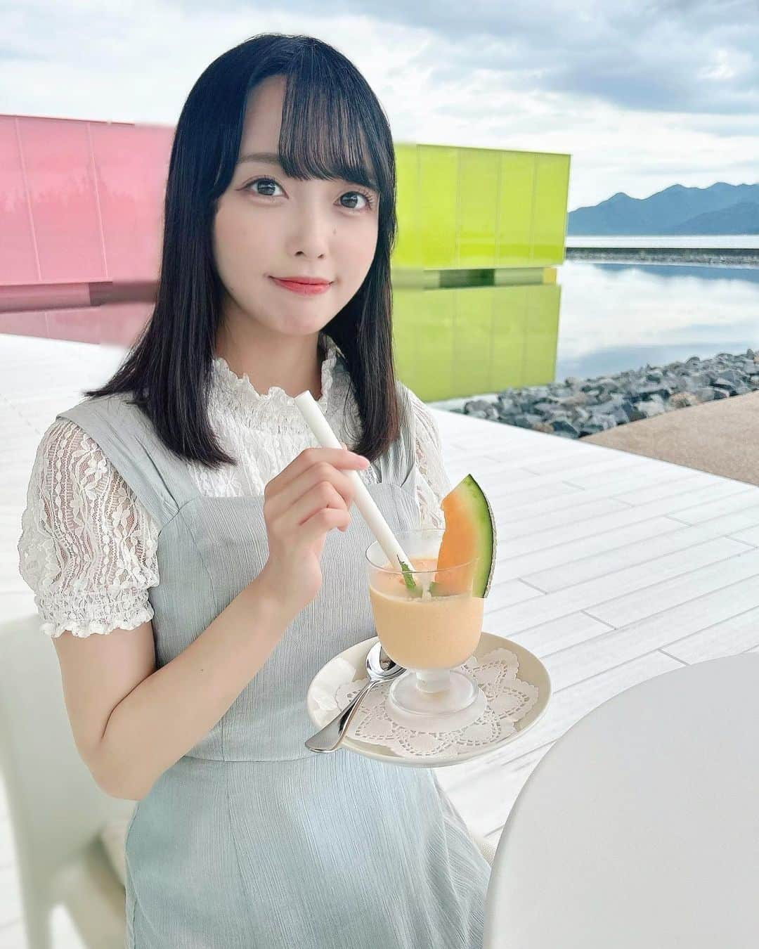 石田みなみのインスタグラム：「⁡ 20歳こえてから メロン好きになった👶🍈」