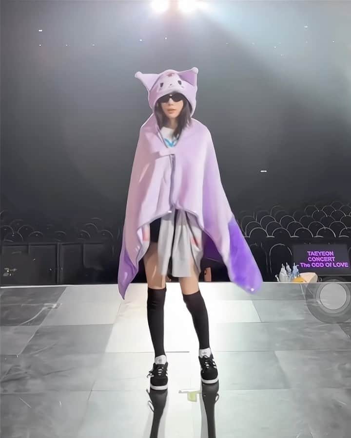 TAEYEONのインスタグラム：「taengromi cutie 💜  @taeyeon_ss  #태연 #TAEYEON」