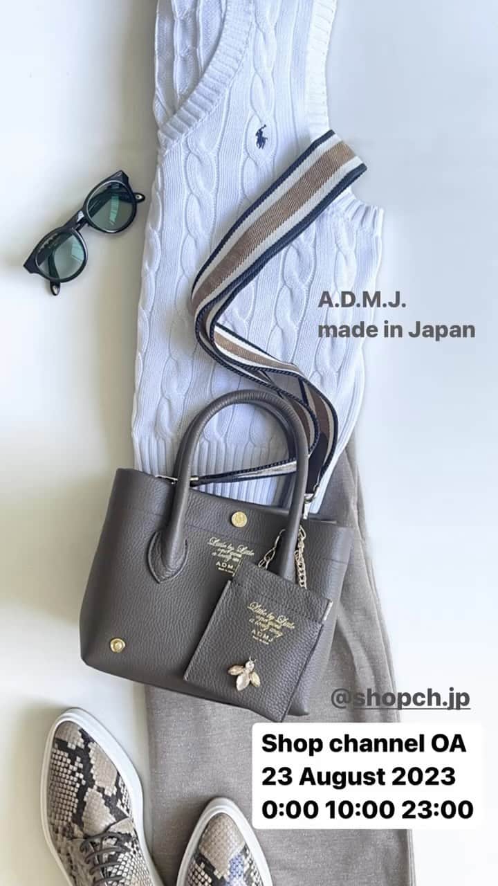 A.D.M.J.co.,Ltdのインスタグラム：「#admj #admjofficial #bag #shopchannel #エーディーエムジェイ #バッグ　#バッグの中身 #ショップチャンネル」