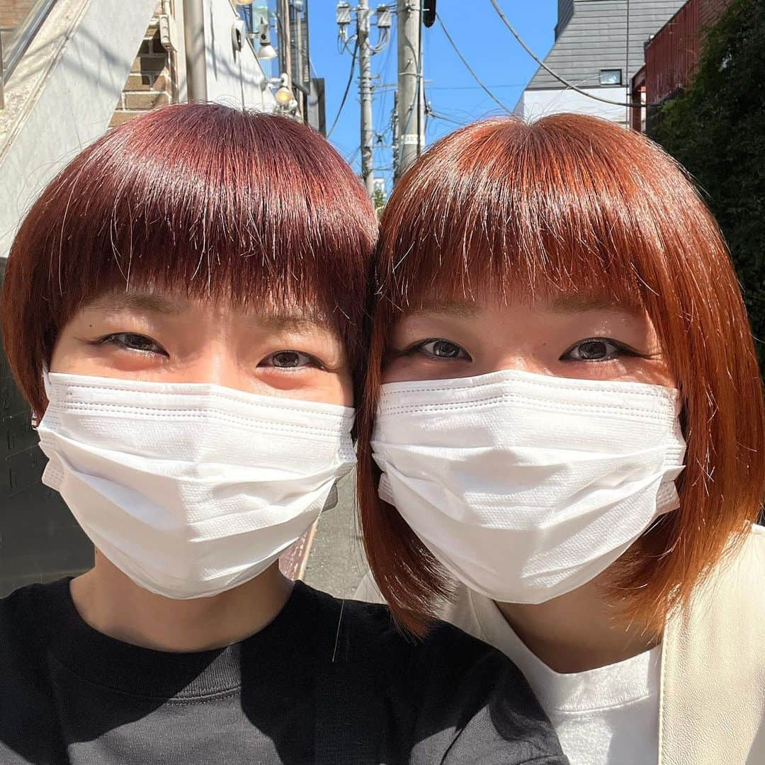 かこさんのインスタグラム写真 - (かこInstagram)「髪色変えました🌻色々あって急遽髪色変更！！落ち着いた茶色〜🤎色落ち楽しみにしとったけど仕方ない🥹めちゃくちゃ久しぶりに暗くした気がする！！そして似とる！！ KASUMIさんありがとうございました🥺💓 ネロコロデイジーにも癒された🐶❤️最後の一枚ギリギリ3ショット！！ #giftsunnysaide #カラーチェンジ #ヘアカラー #カラー #ネロコロデイジー #xgirl #xgirlus #nikoand #はらぺこツインズ #大食い #双子」8月19日 13時32分 - harapeko__kako