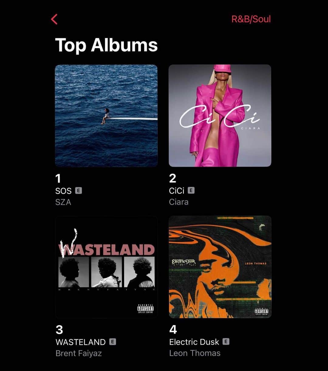 レオン・トーマス3世のインスタグラム：「We made it up to number 4 on Apple Music yall !! Let’s get it to number 1 🙌🏾🙌🏾🙌🏾🙌🏾🙌🏾 #ezmny #motown #capitol #electricdusk」