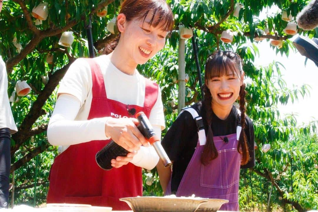 日本テレビ「満天☆青空レストラン」さんのインスタグラム写真 - (日本テレビ「満天☆青空レストラン」Instagram)「🍻 今夜の青空レストランは  ももいろクローバーZの高城れにさんと 和歌山県紀の川市から テレビ初公開の「満天桃」をご紹介します🍑✨  とっても甘い桃を ジュースにしたり、揚げたり、焼いたりと 今すぐ試したい絶品お料理に変身させちゃいます🍽️  放送をお楽しみに🍺  #満天青空レストラン #青空レストラン #青空 #青レス #満天 #宮川大輔 #大ちゃん #うまい　#レシピ #日テレ #日本テレビ #和歌山県　#紀の川市　 #ロケ　#桃　#あら川の桃　#満天桃 #ももいろクローバーZ  #高城れに #サッポロ　#サッポロで乾杯」8月19日 15時04分 - aozora_official